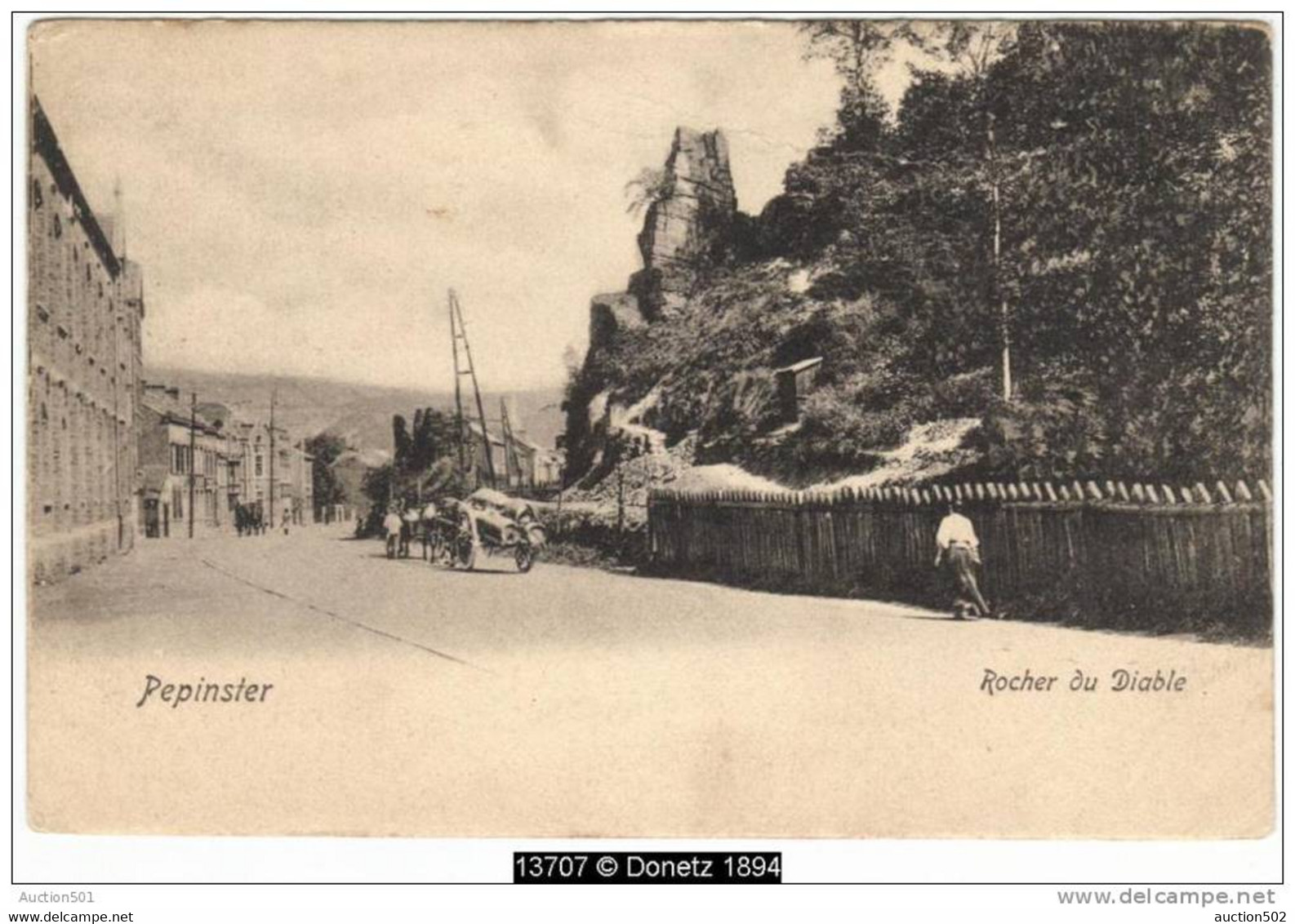 13707g ROCHER Du DIABLE - Pepinster - 1908 - Pepinster