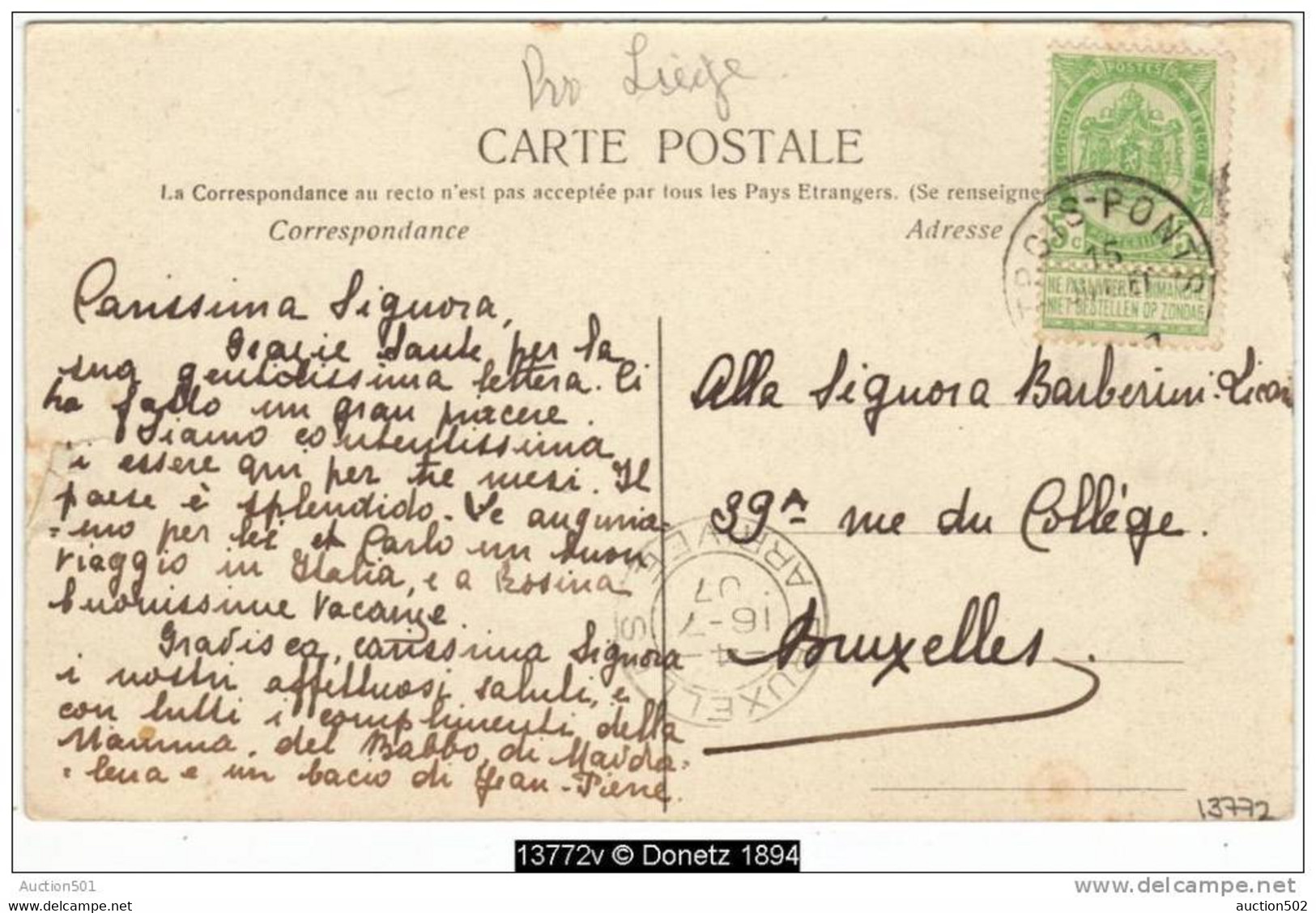 13772g LA SALM - Trois-Ponts - 1907 - Trois-Ponts