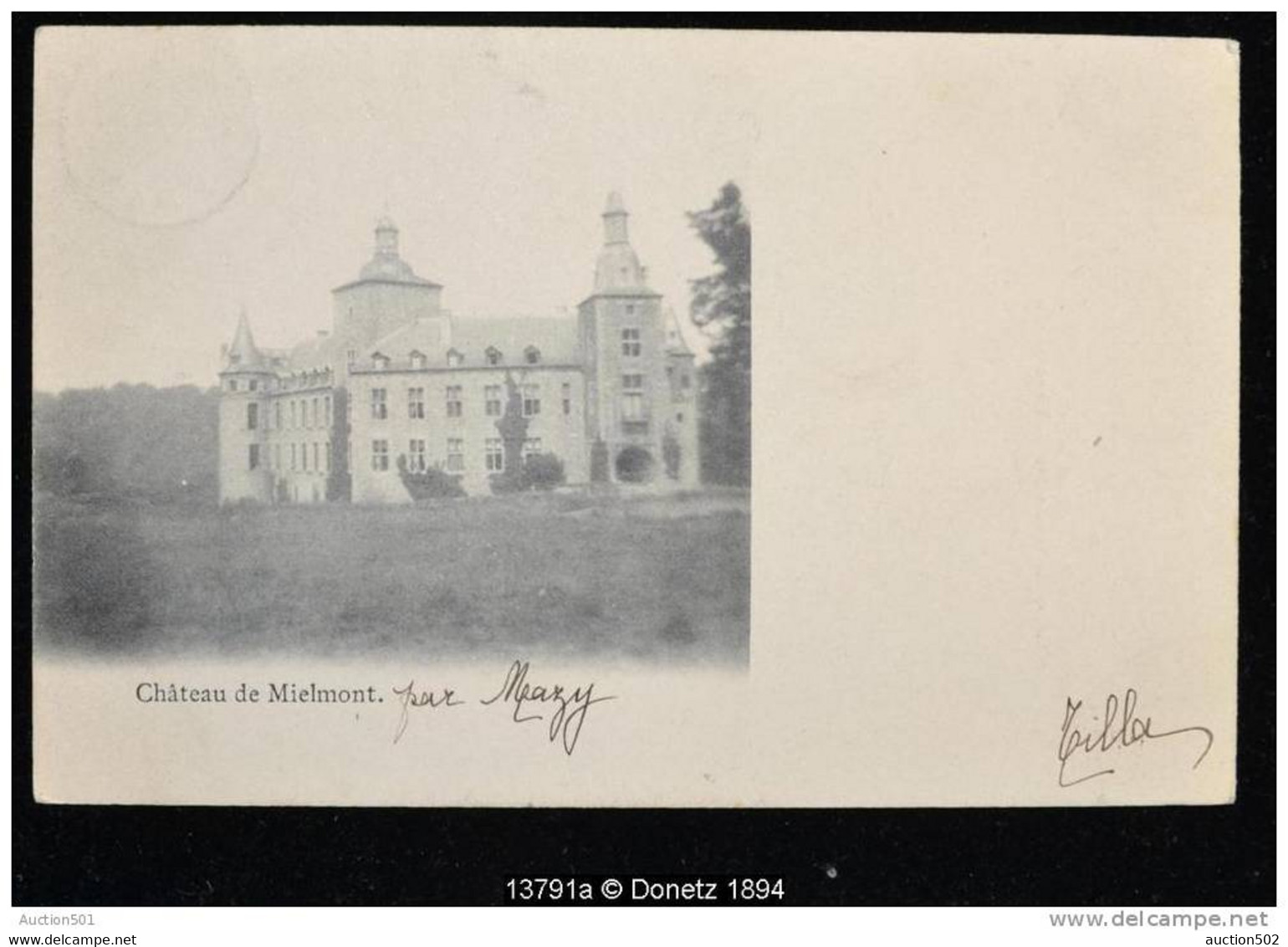 13791g CHÂTEAU De MIELMONT - Mazy - 1905 - Gembloux