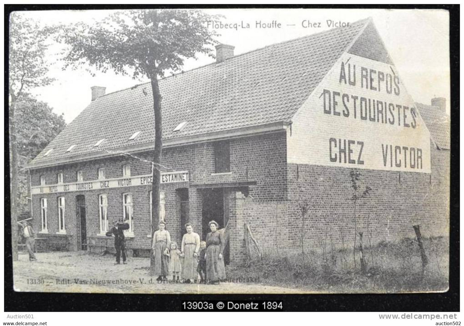 13903g ESTAMINET - Repos Des Touristes Chez Victor - La Houffe - Flobecq - 1908 - Flobecq - Vloesberg