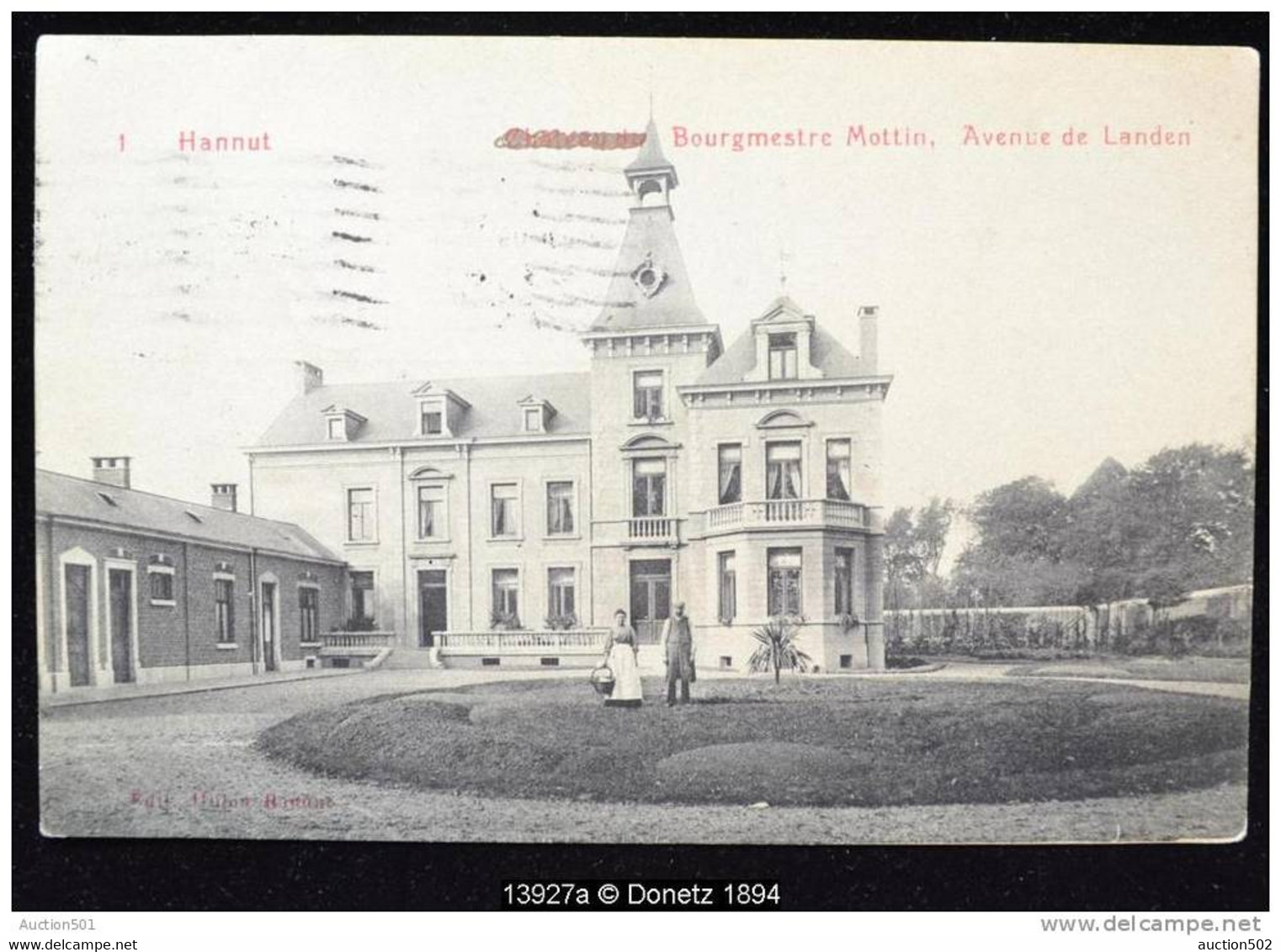 13927g Avenue De LANDEN - Bourgmestre Mottin - Hannut - 1909 - Hannut