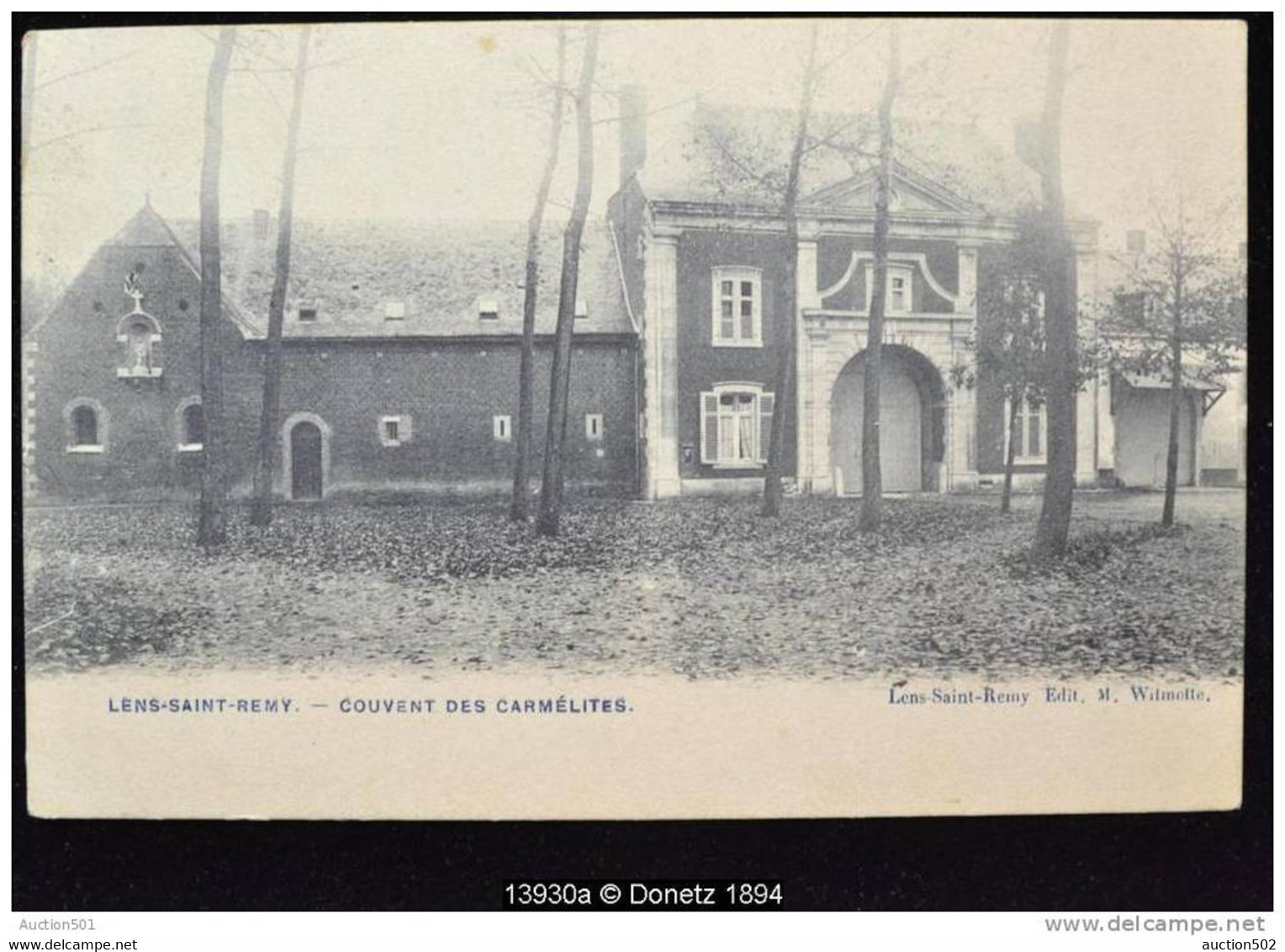 13930g COUVENT Des CARMELITES - Lens-Saint-Remy - 1908 - Hannuit