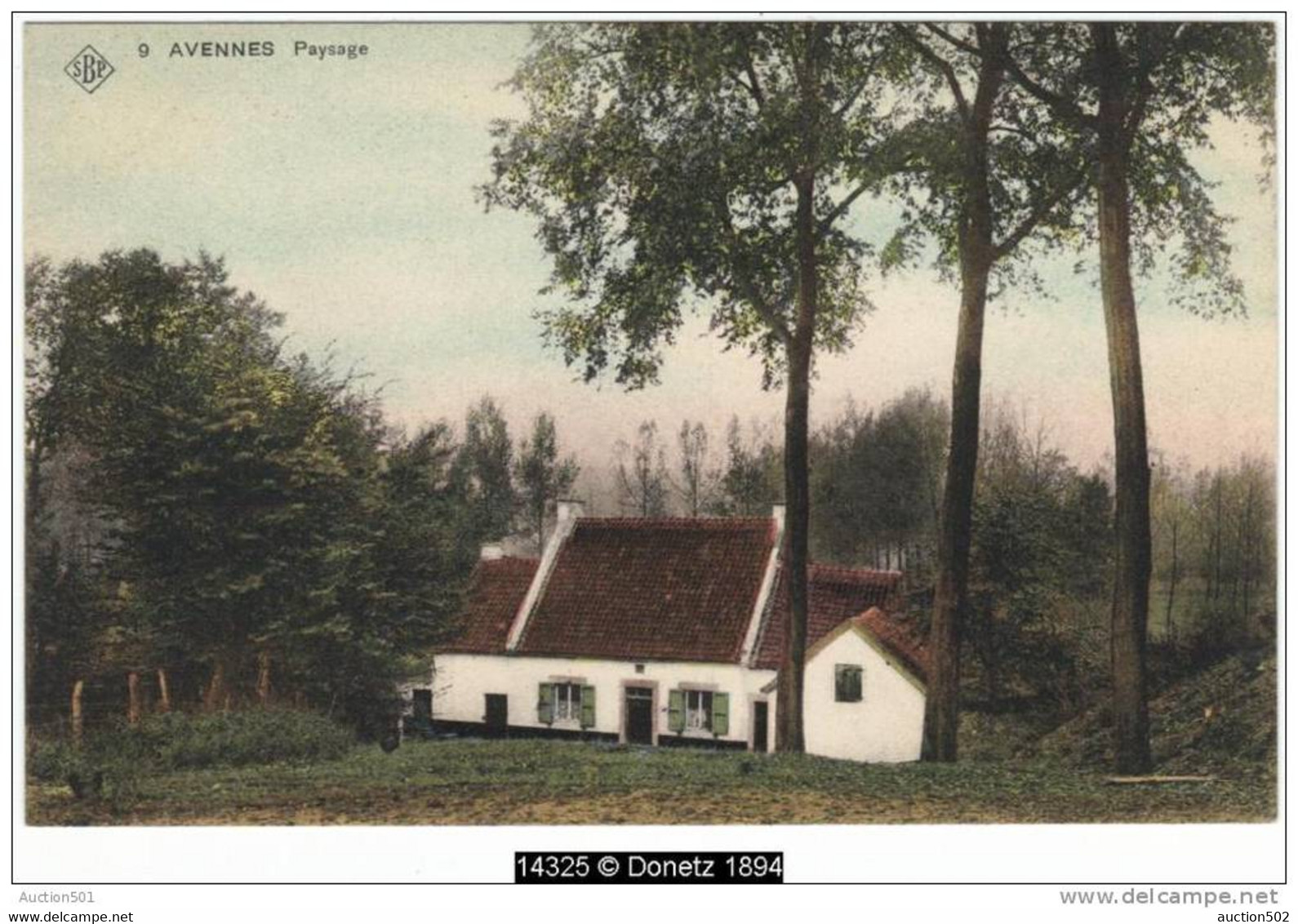 14325g AVENNES - Paysage - S.B.P. 9 - Braives