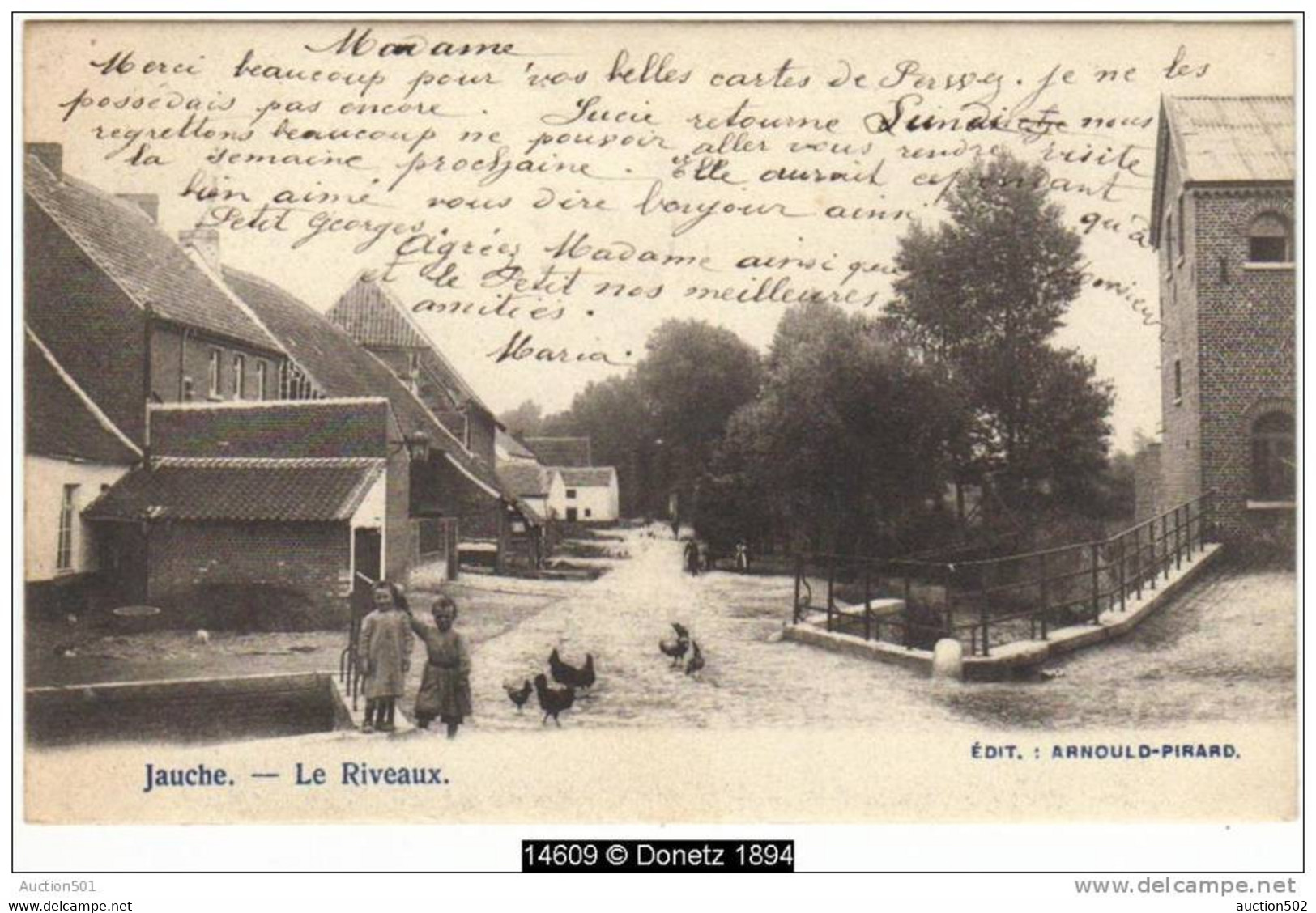 14609g PONT - Le Riveaux - Jauche - 1902 - Orp-Jauche