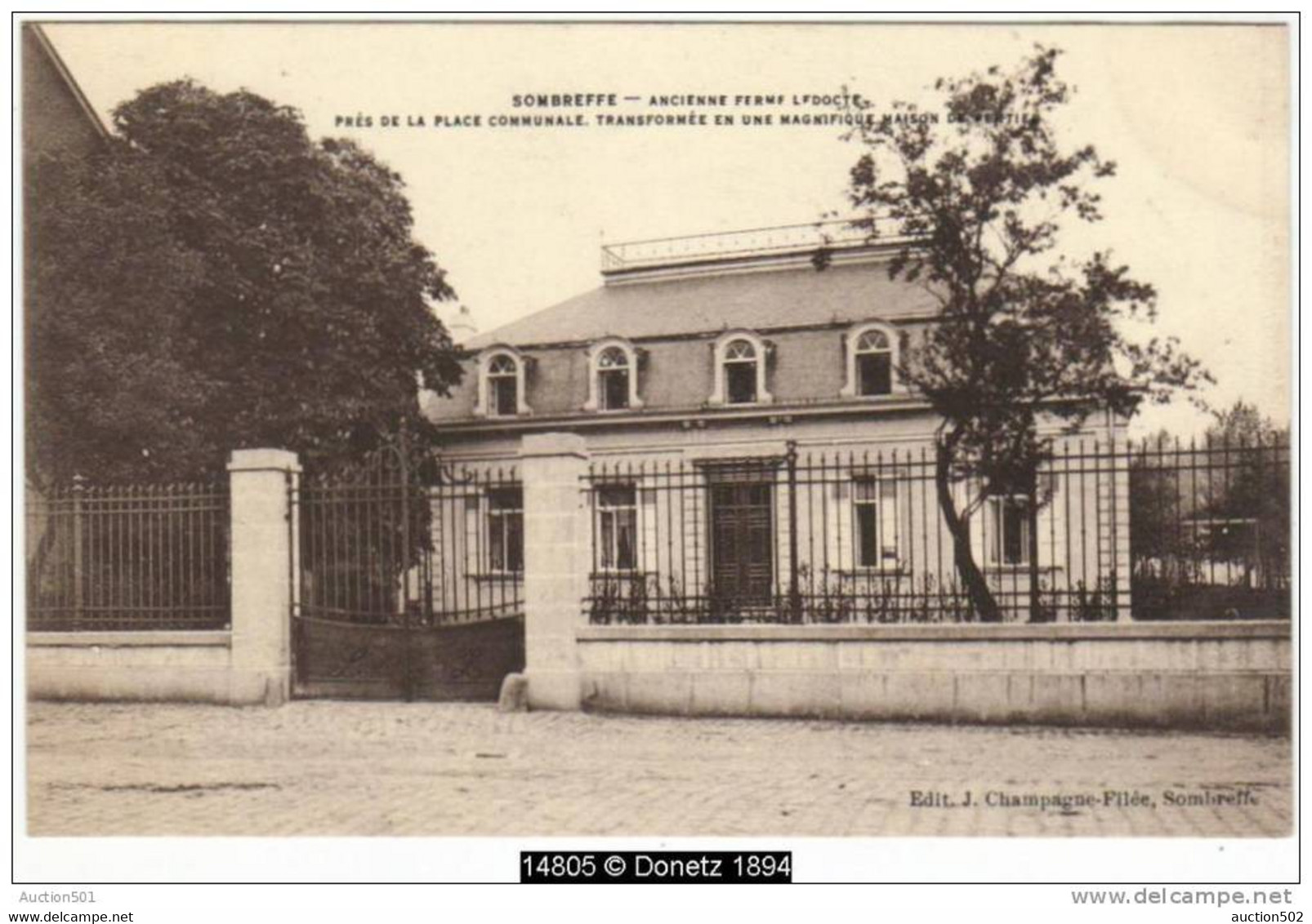 14805g Ancienne FERME LEDOCTE - Place Communale - Maison De Rentier - Sombreffe - Sombreffe