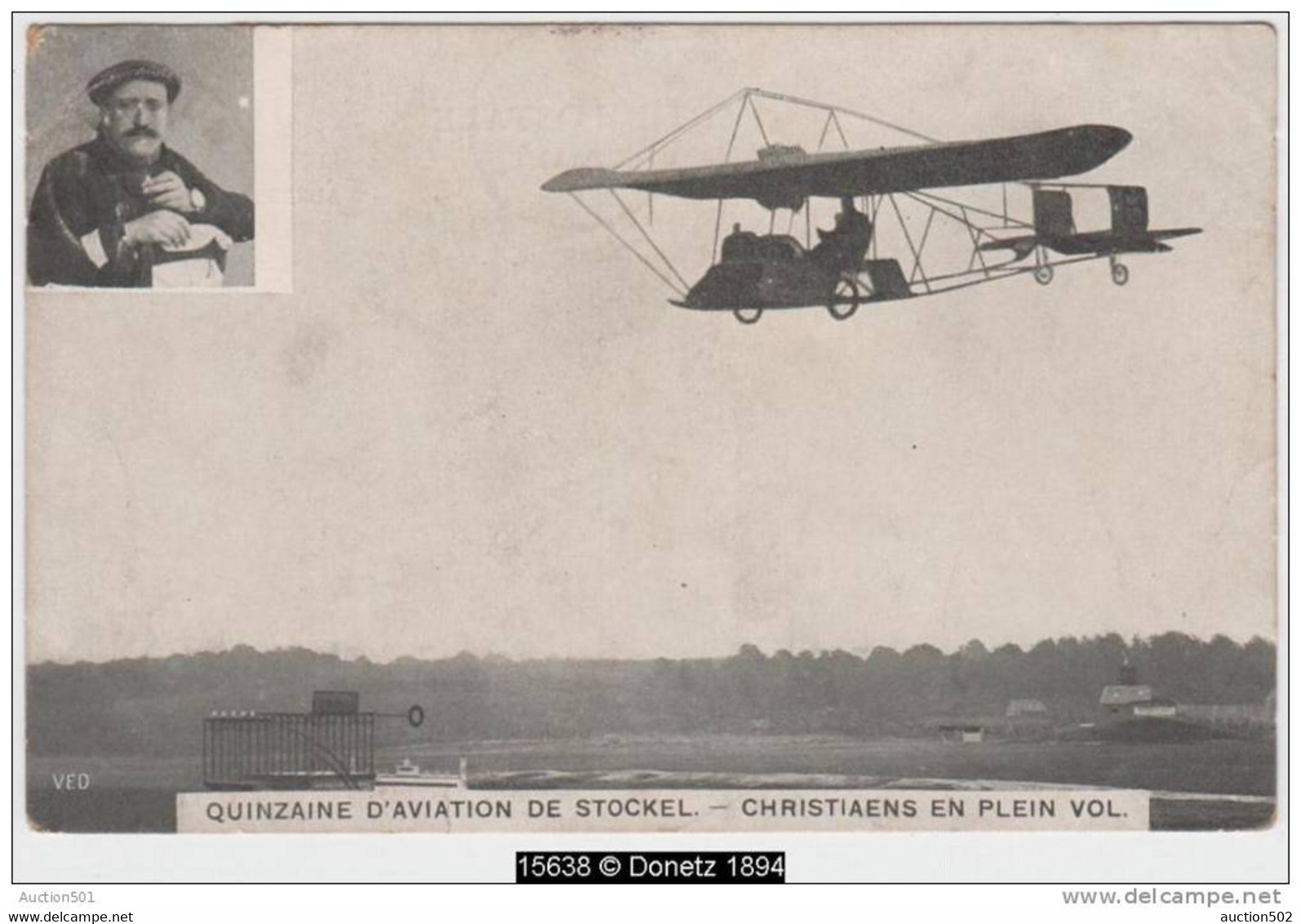 15638g CHRISTIAENS En Plein Vol - Quinzaine D'Aviation - Stockel - Woluwe-St-Pierre - St-Pieters-Woluwe