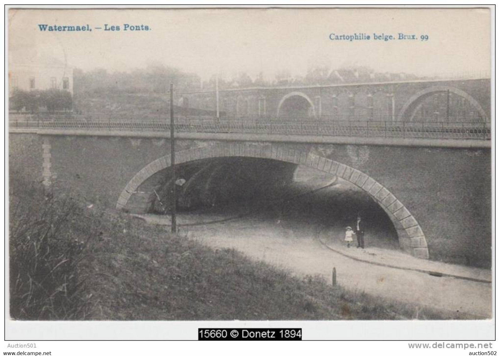 15660g Les PONTS Du CHEMIN De FER - Watermael - 1909 - Watermaal-Bosvoorde - Watermael-Boitsfort