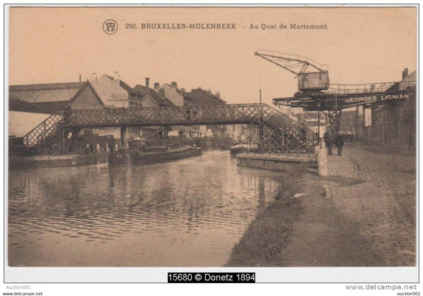 15680g PASSERELLE - QUAI De MARIEMONT - Molenbeek - St-Jans-Molenbeek - Molenbeek-St-Jean