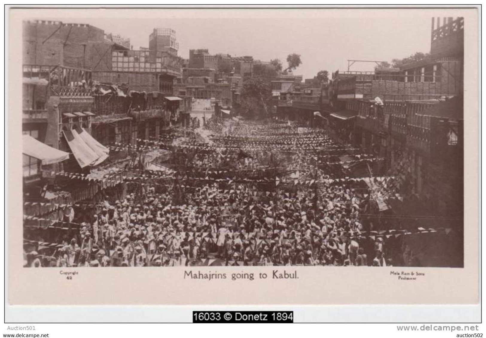 16033g PESHAWAR - Mahajrins Going To Kabul - Carte Photo - Pakistan