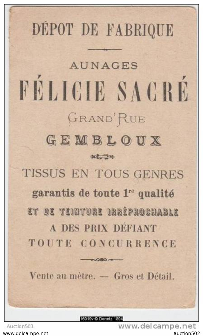 16019g GEMBLOUX Série 35 Cartes 11x7 Cm Dépot De Fabrique - Aunages - Félice Sacré - Tissus En Tout Genre - Gembloux