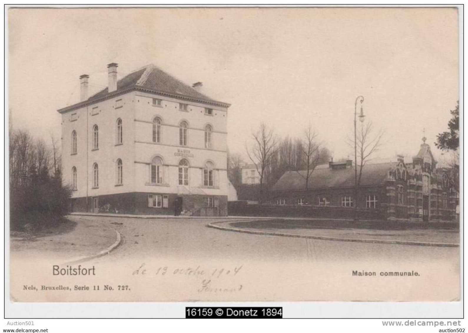 16159g MAISON COMMUNALE - Boitsfort - 1904 - Watermael-Boitsfort - Watermaal-Bosvoorde