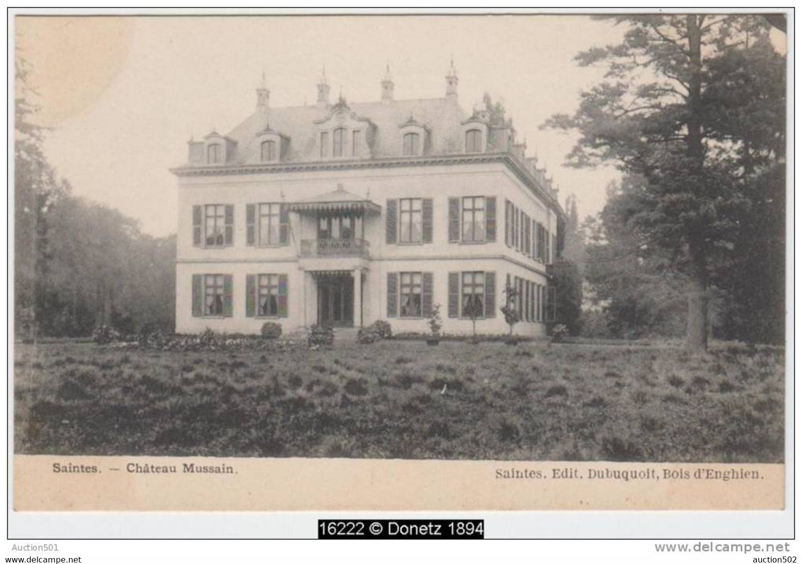 16222g CHATEAU MUSSAIN - Saintes - Tubize