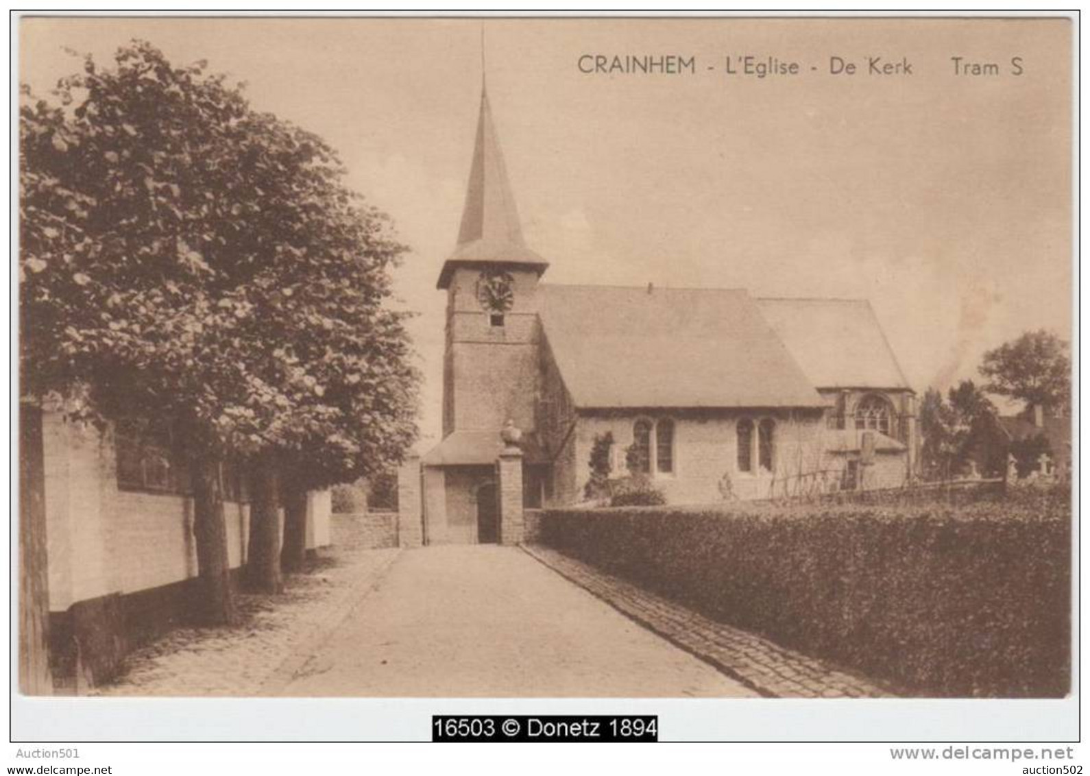 16503g EGLISE - Tram S - Crainhem - Kraainem