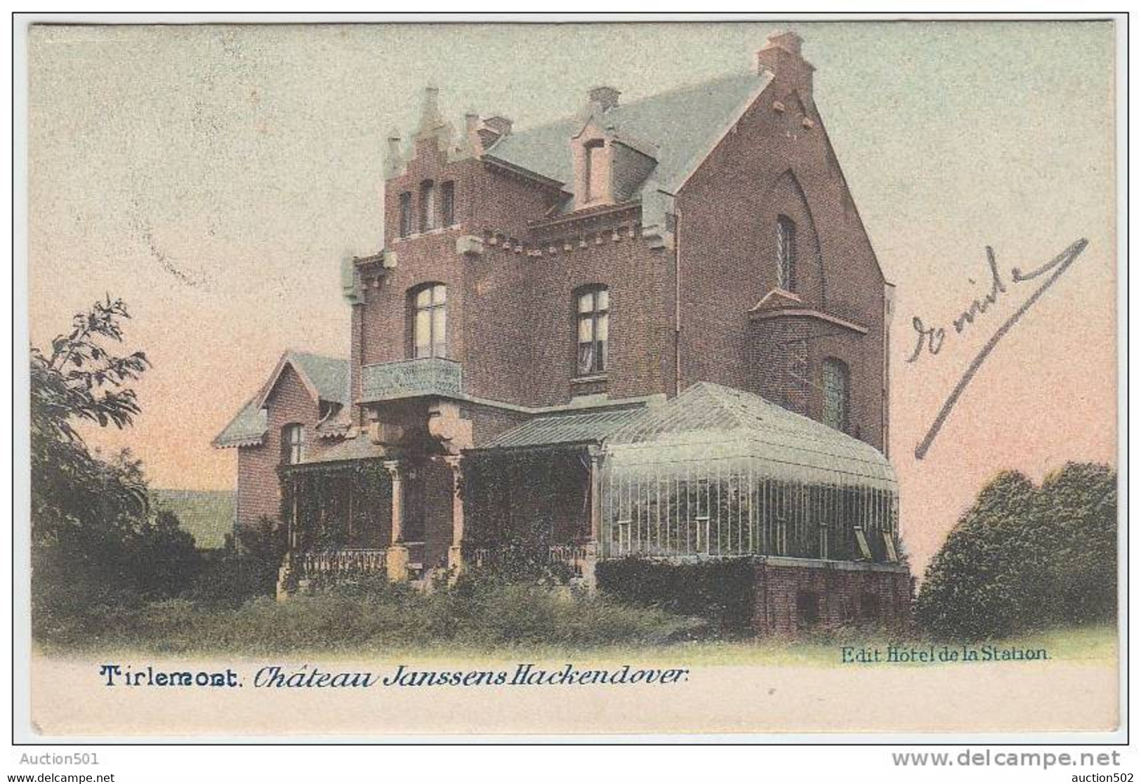 17070g CHATEAU Janssens Hackendover - 1903 - Tienen