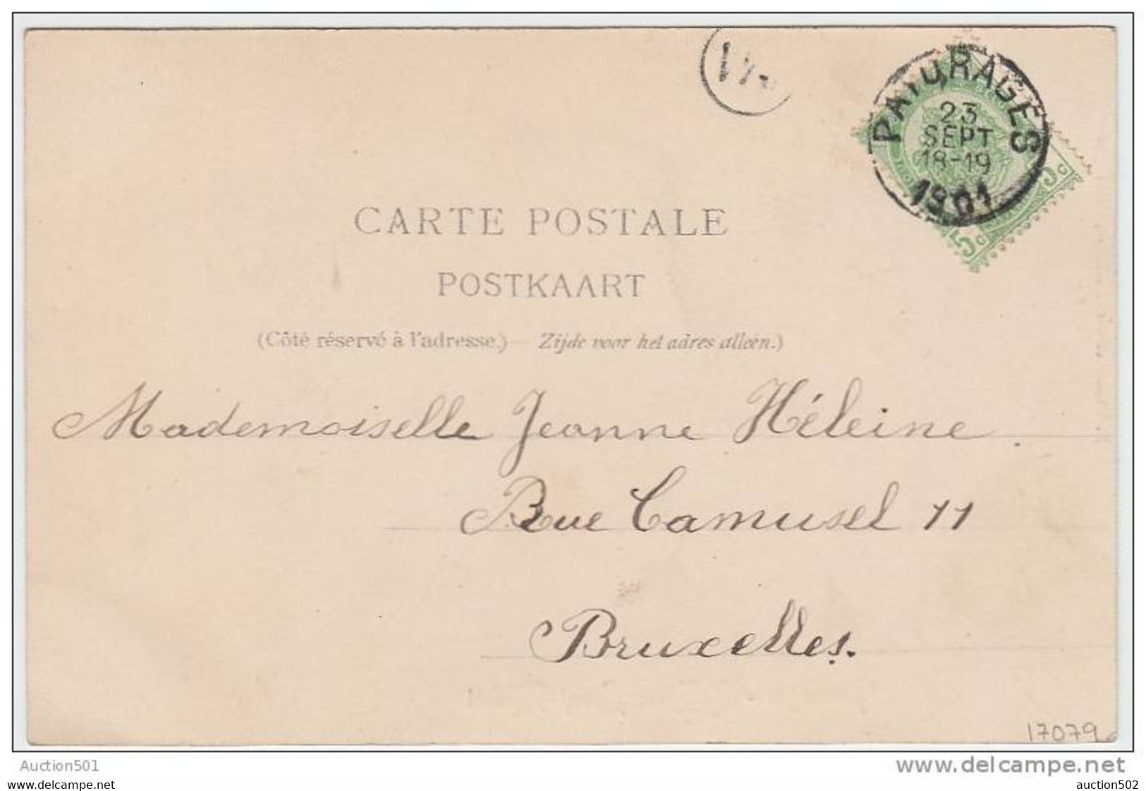 17079g EGLISE SAINT-MICHEL - Paturages - 1901 - Colfontaine