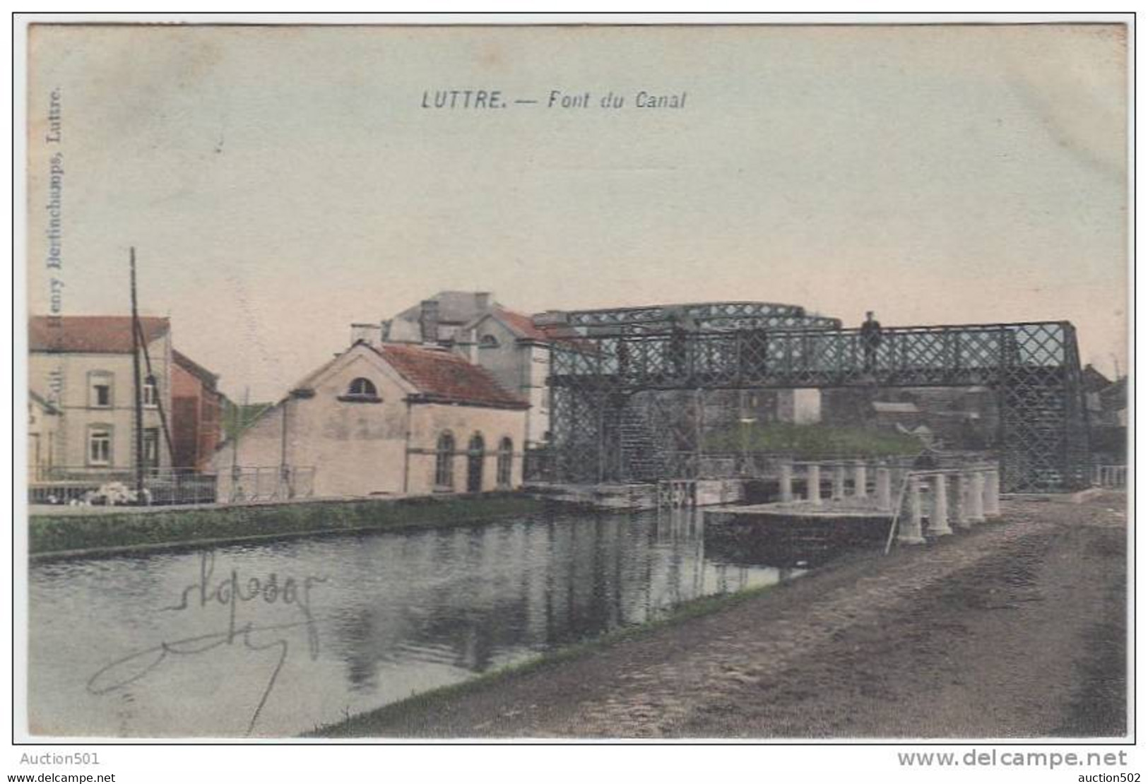 17118g PONT Du CANAL - Luttre - 1906 - Pont-a-Celles