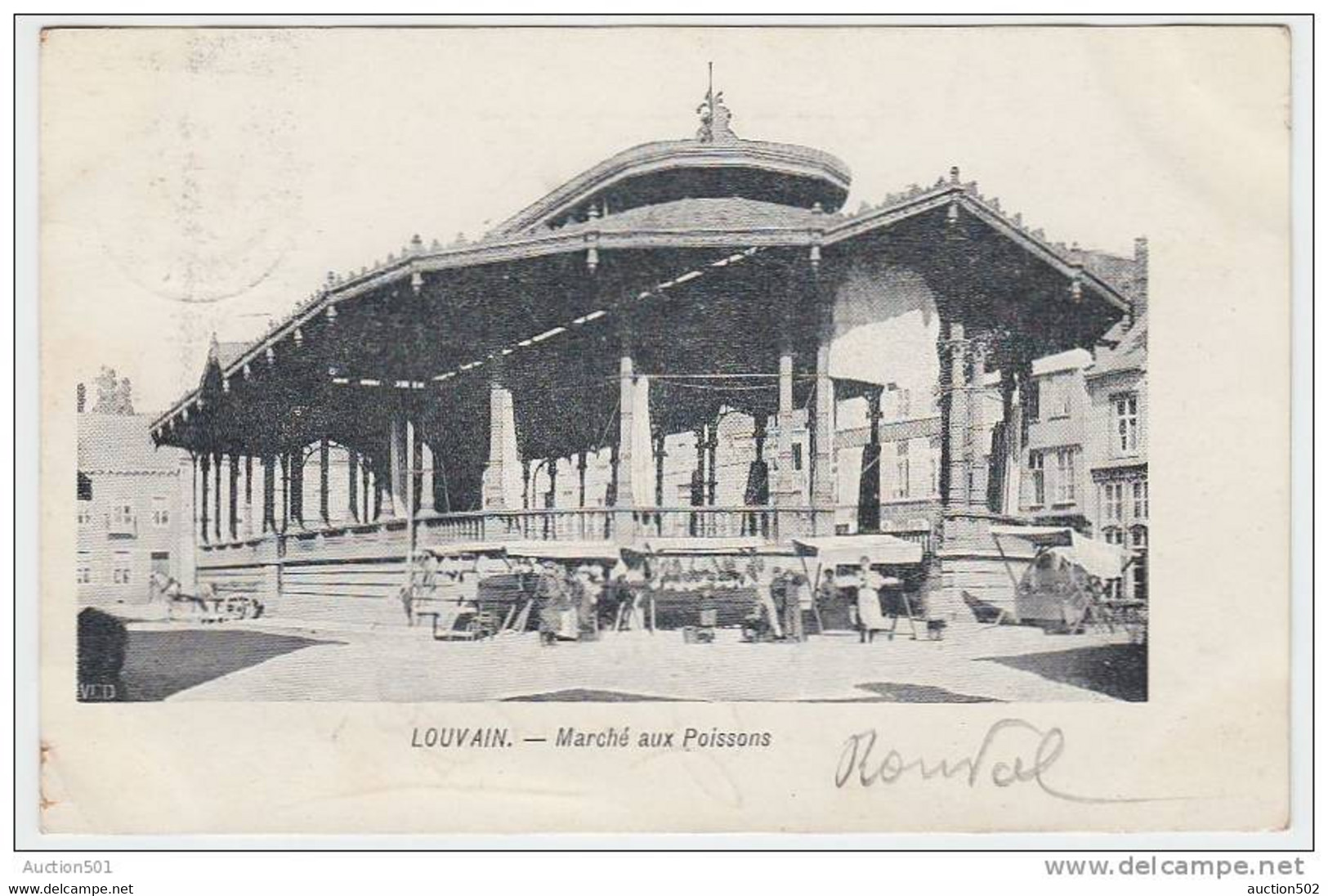 17130g MARCHE Aux POISSONS - Louvain - 1905 - Leuven