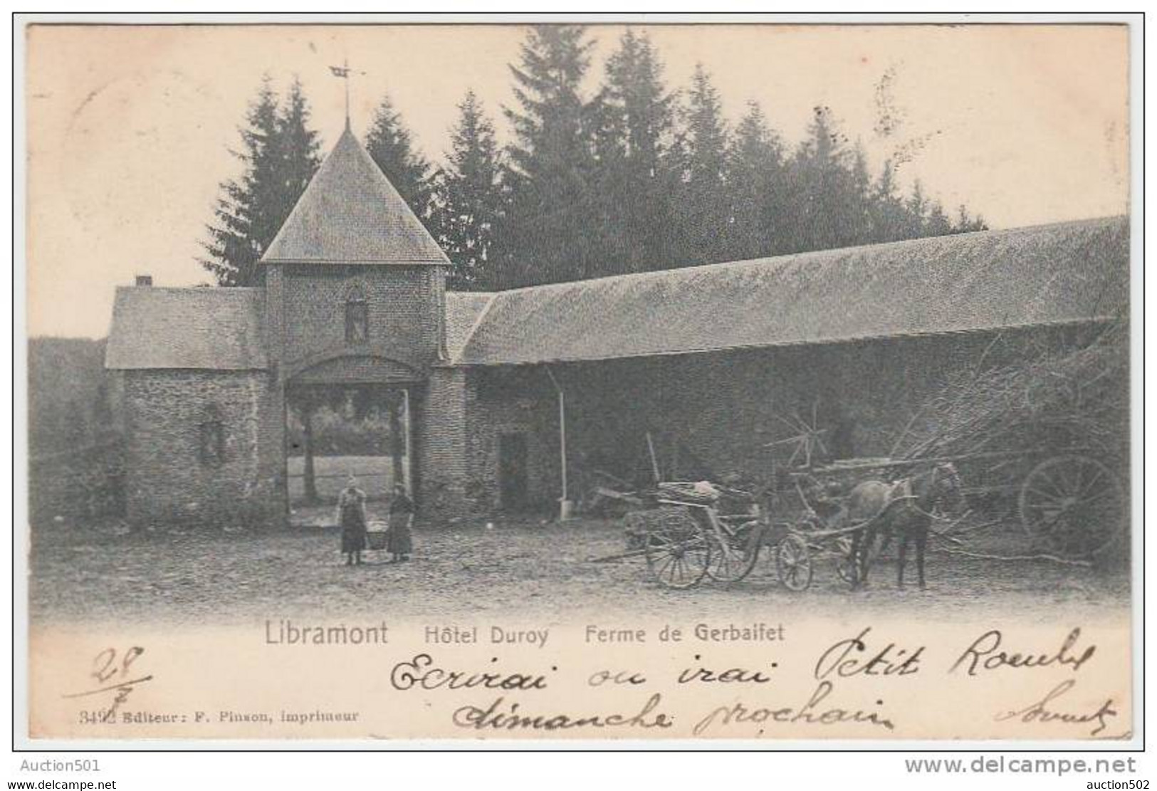 17145g HOTEL Duroy - FERME De Gebaifet - Libramont - 1903 - Libramont-Chevigny
