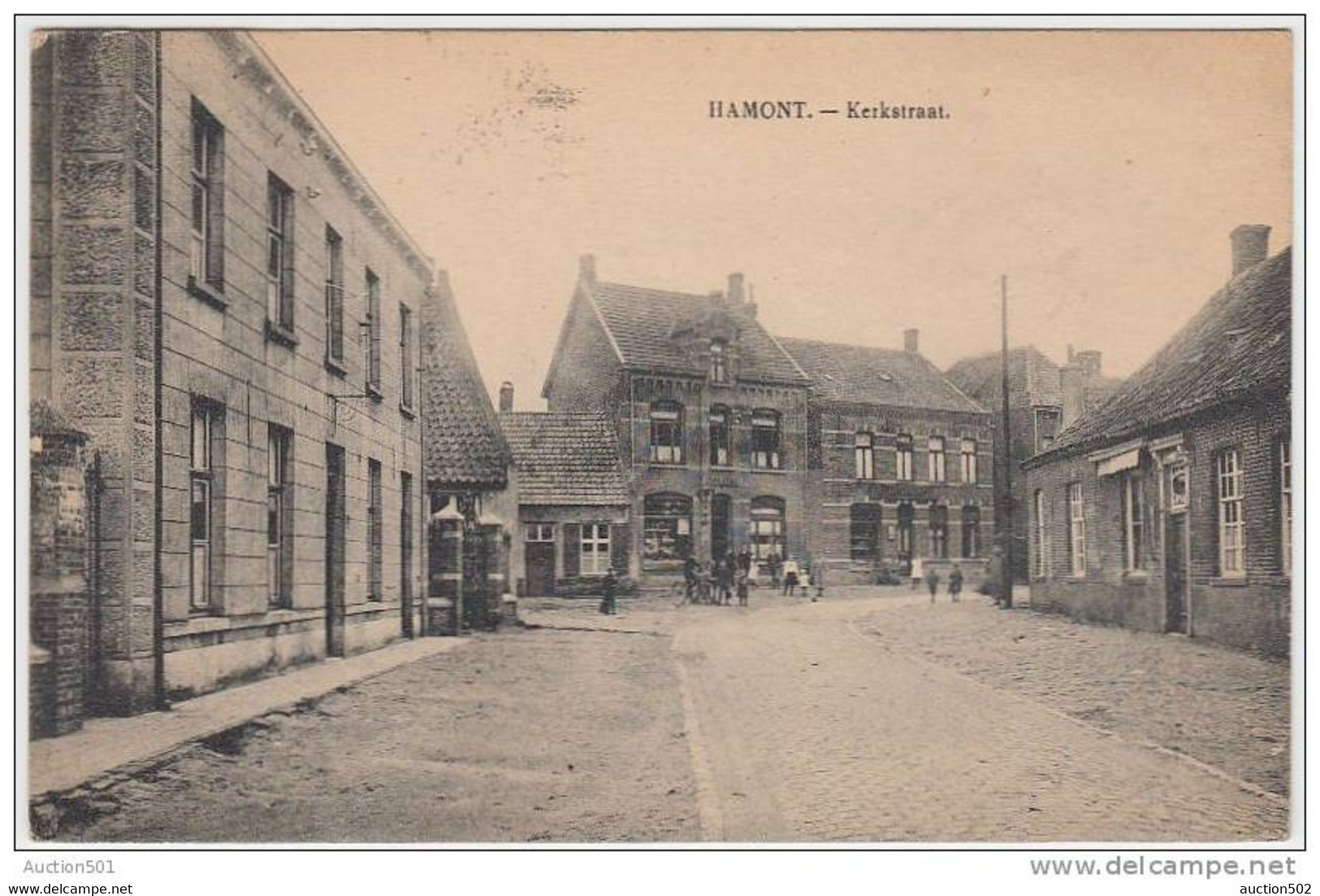 17646g KERKSTRAAT - Hamont - 1924 - Hamont-Achel