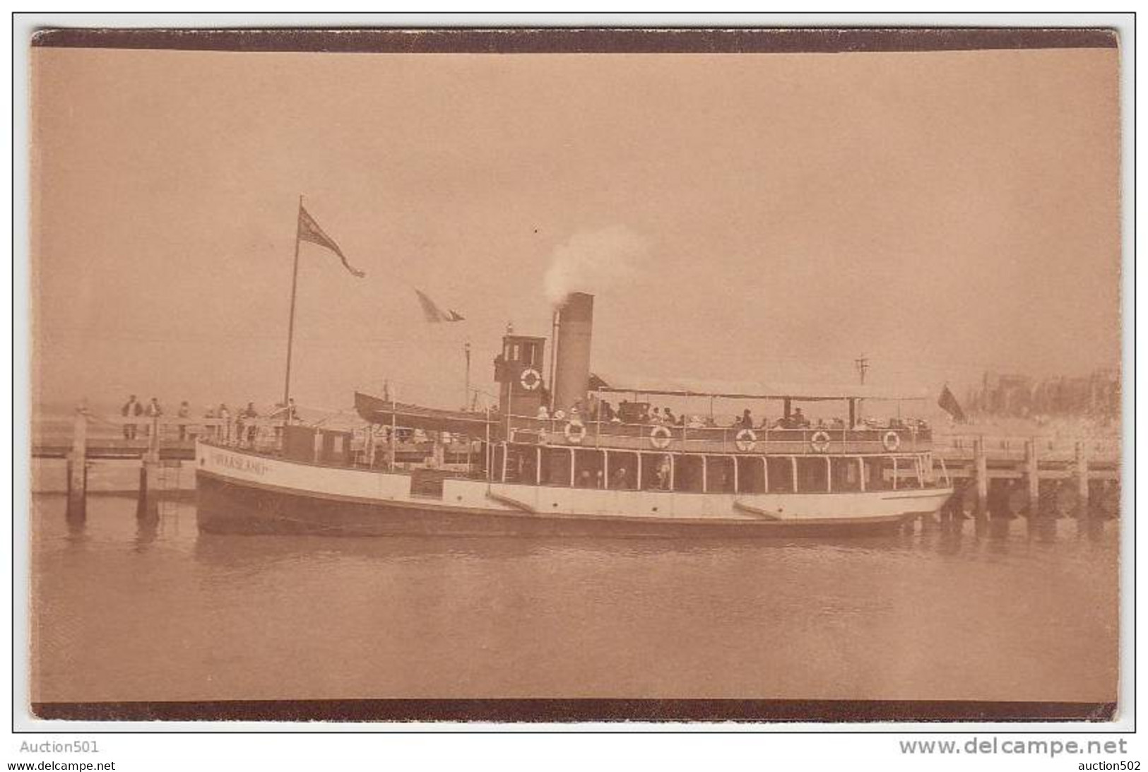 17652g WAASLAND Bateau - COTE BELGE - Carte Photo - Zwijndrecht