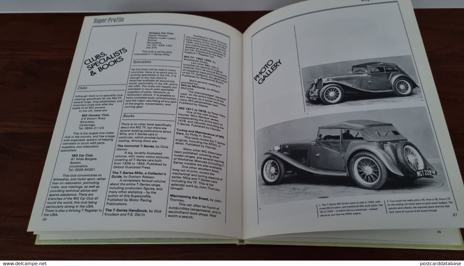 MG TF - Super Profile - Jonathan Edwards - & Old Cars - Transportes