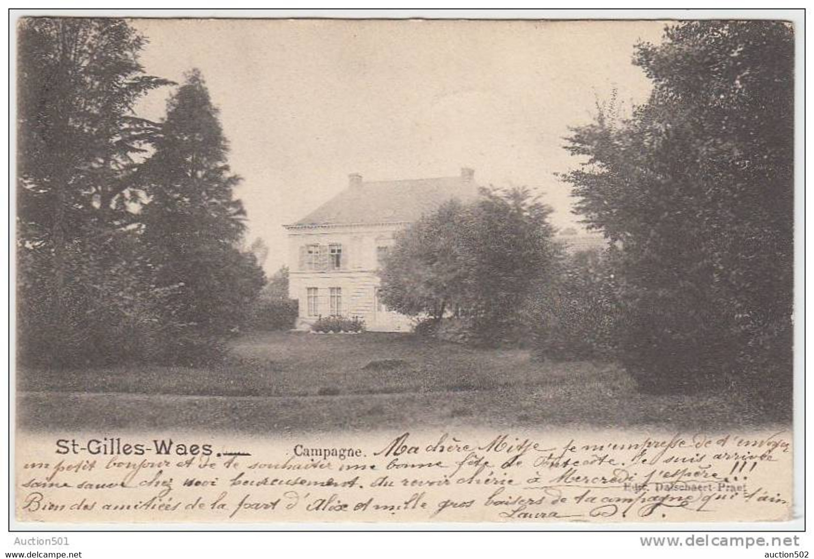 17755g CAMPAGNE- St-Gilles-Waes - 1902 - Sint-Gillis-Waas