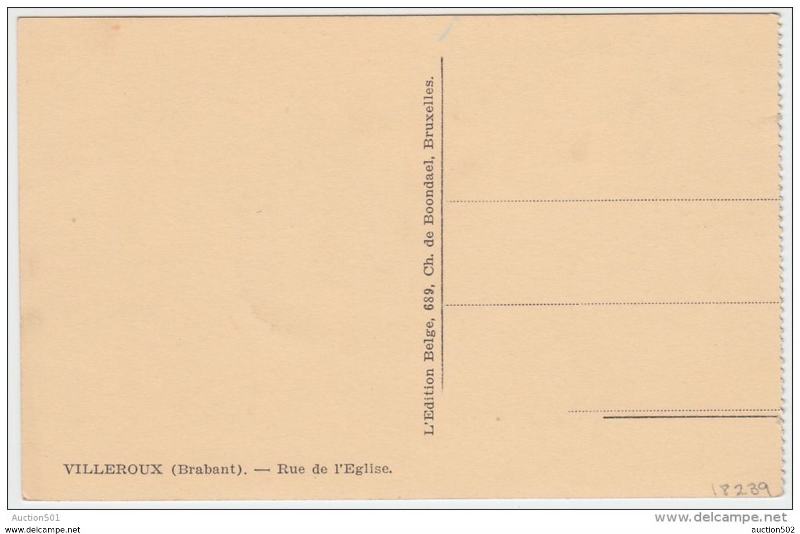 18239g ENTREE Du VILLAGE - Rue De L'Eglise - Villeroux - Nivelles