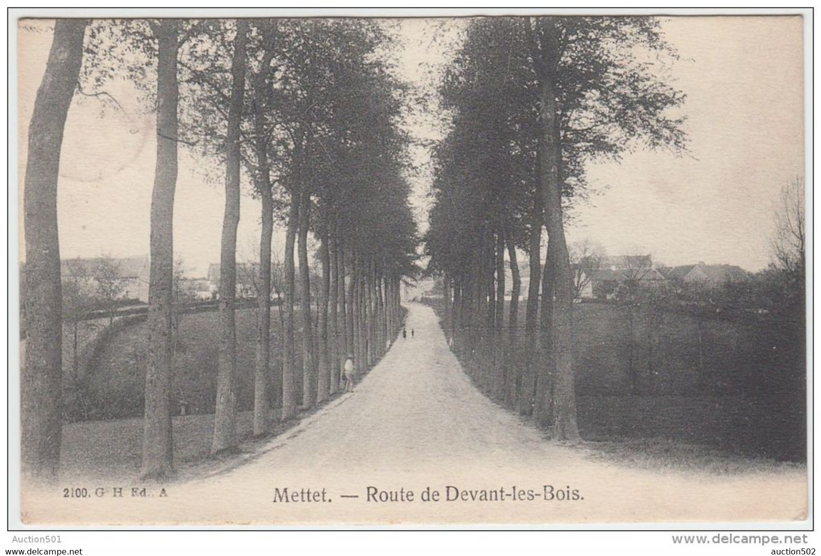 18256g ENTREE Du VILLAGE - Route Devant-les-Bois - Mettet -  1909 - Mettet