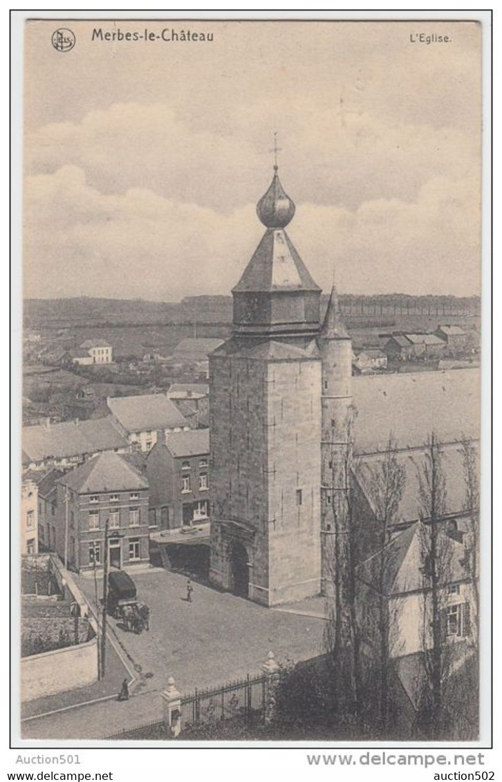 18257g EGLISE - Merbes-le-Château - 1909 - Merbes-le-Chateau