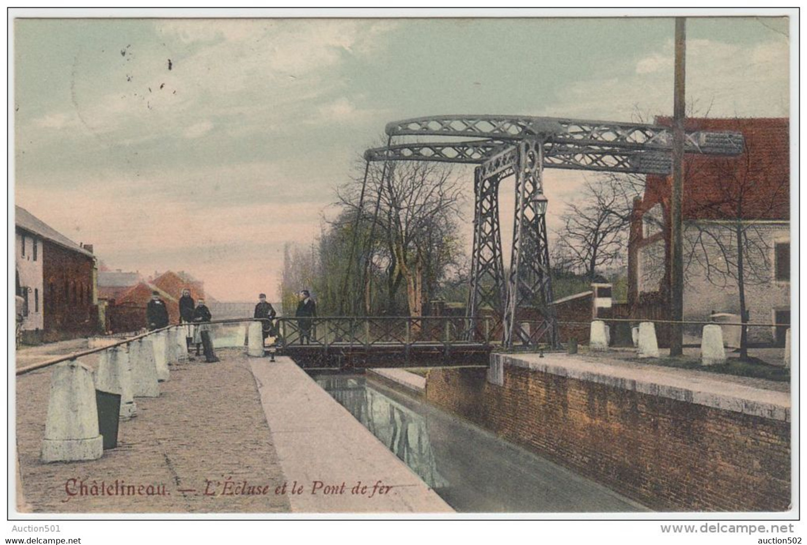 18268g ECLUSE - PONT De FER - Châtelineau - 1910 - Chatelet