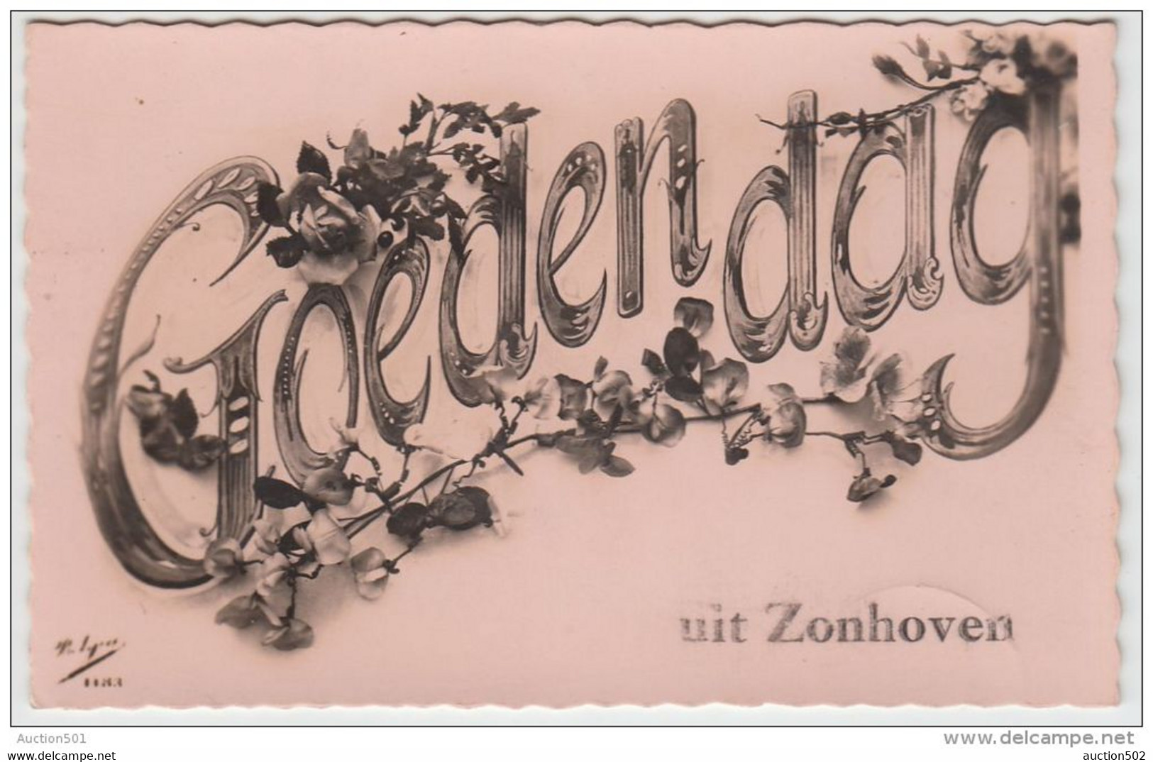 18309g ZONHOVEN - Goeden Dag - Carte Photo - Zonhoven