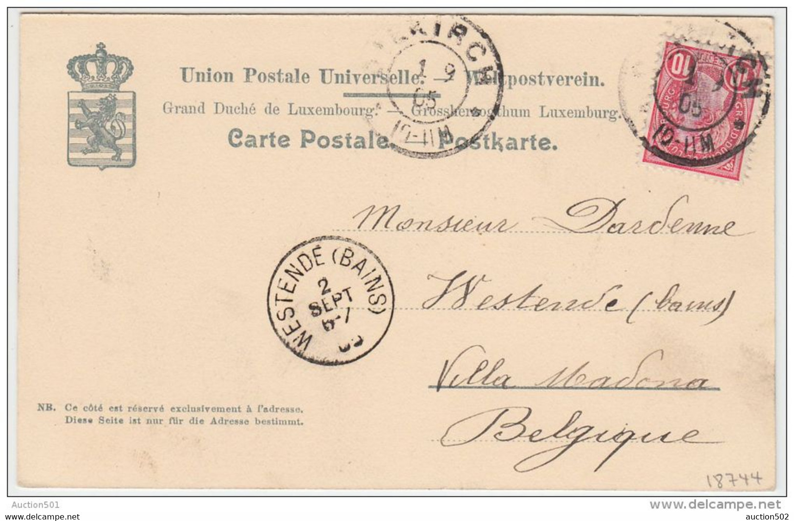 18744g MULLERTHAL - L'Erenz Noire - 1905 - Muellerthal