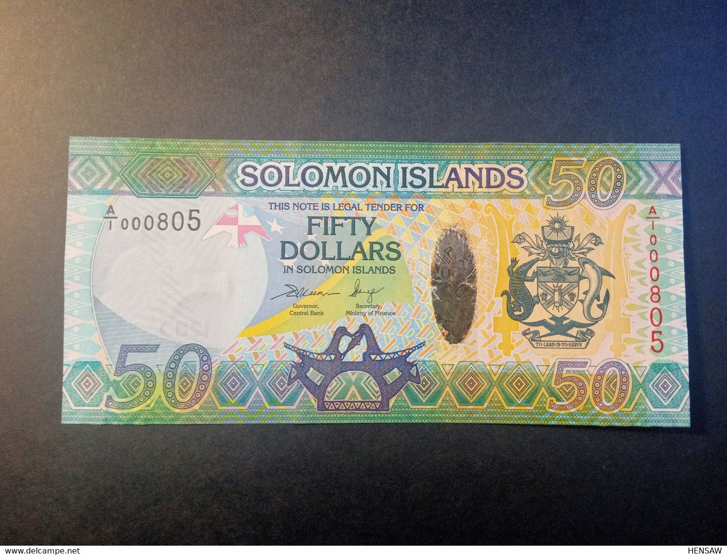 SOLOMON ISLANDS 50 DOLLARS 2013 P 35 UNC SC NUEVO Really Low Serial - Salomonseilanden