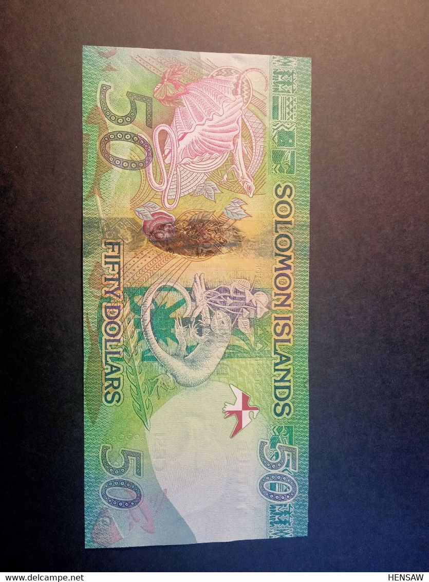 SOLOMON ISLANDS 50 DOLLARS 2013 P 35 UNC SC NUEVO Really Low Serial - Salomons