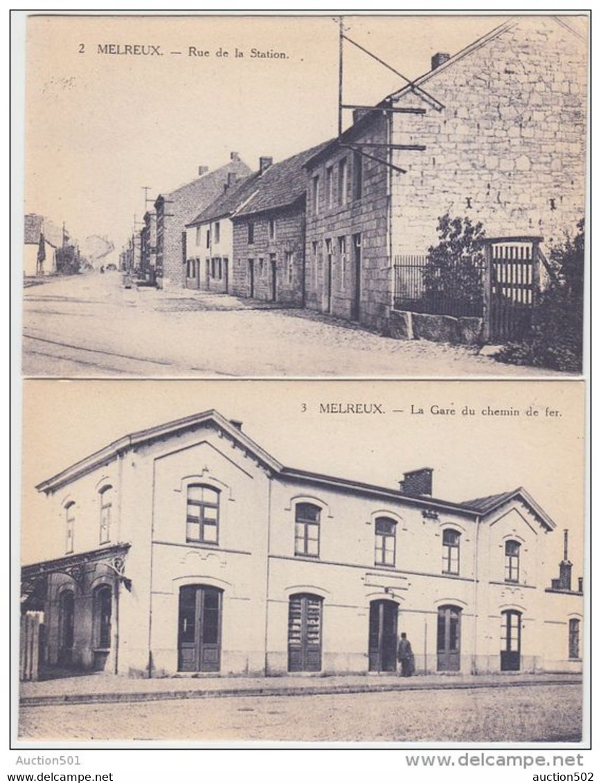19339g GARE - RAMPE - Rue De STATION - OURTHE - BARRAGE - Melreux - Série 9 Cartes - Hotton