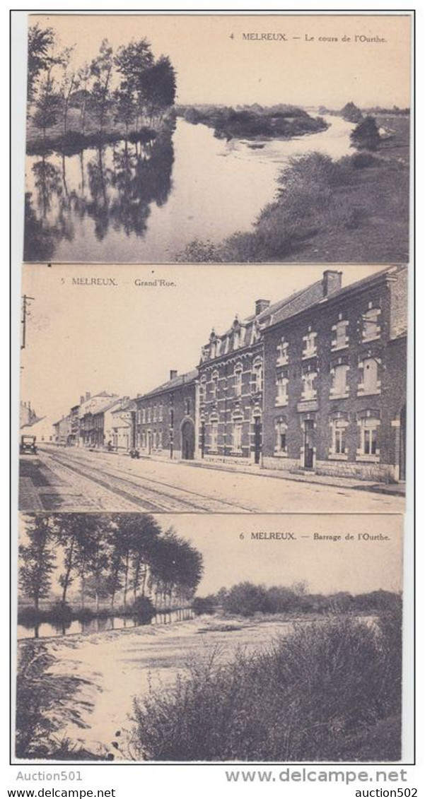 19339g GARE - RAMPE - Rue De STATION - OURTHE - BARRAGE - Melreux - Série 9 Cartes - Hotton