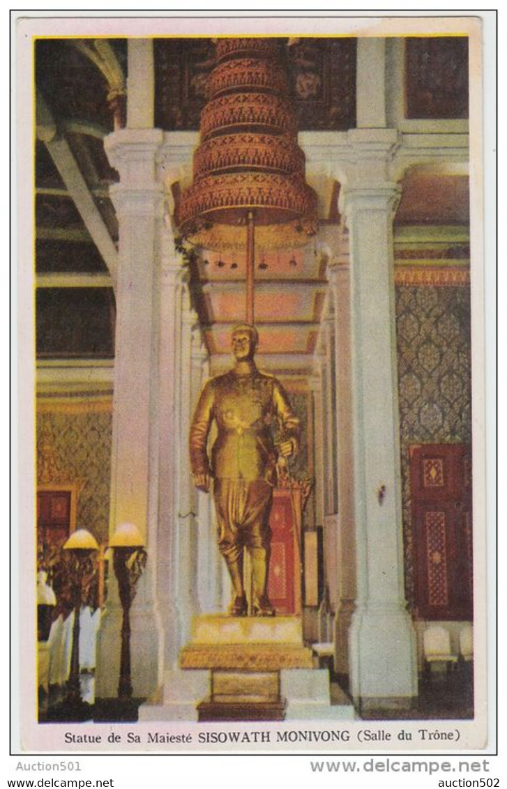 19373g PHNOM-PENH - Statue De Sa Majesté SISOWATH MONIVONG - Salle Du Tône - Cambodge