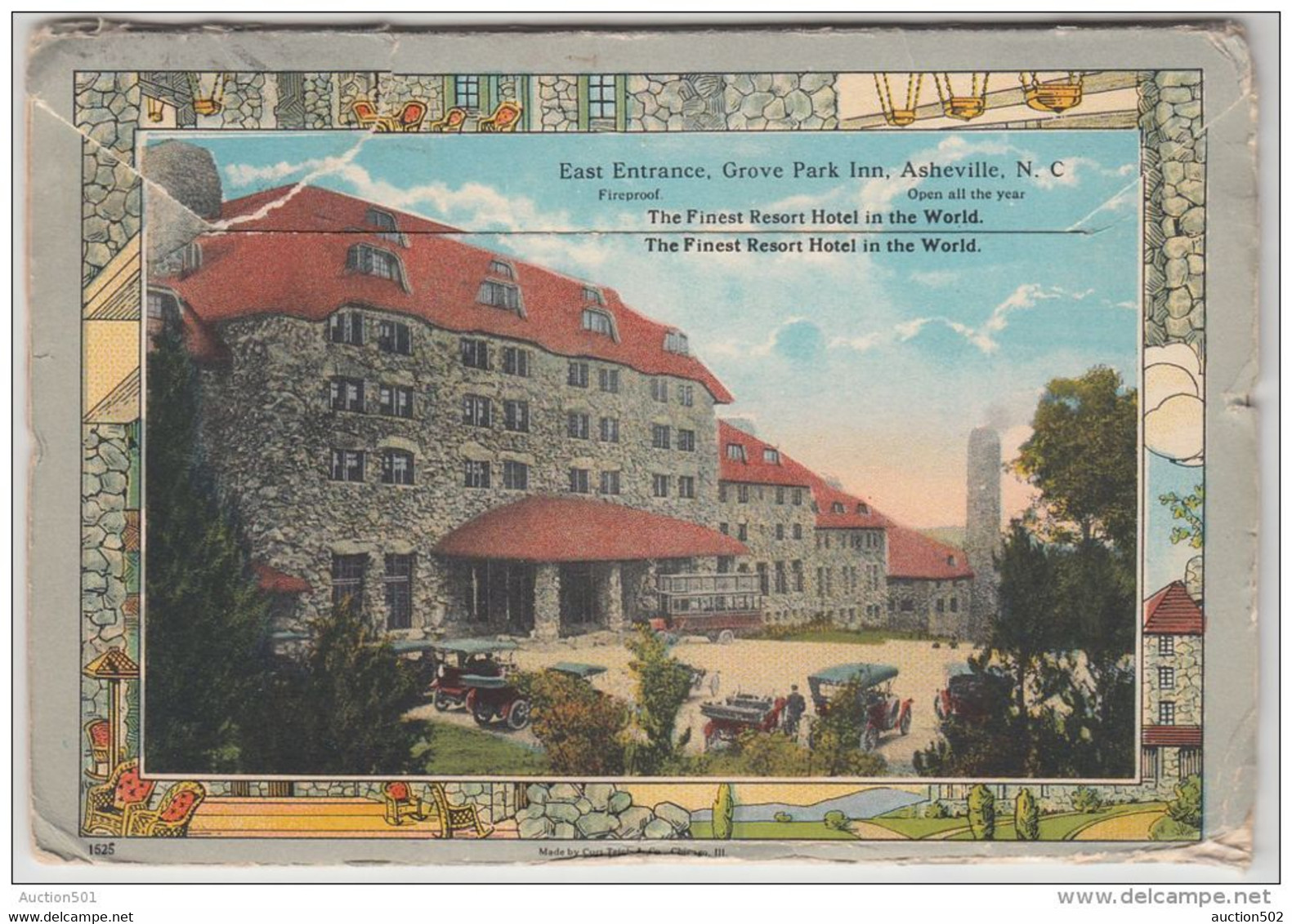 19404g ASHEVILLE - Grove Park Inn - Souvenir Folder - Dépliant 18 Vues - Asheville