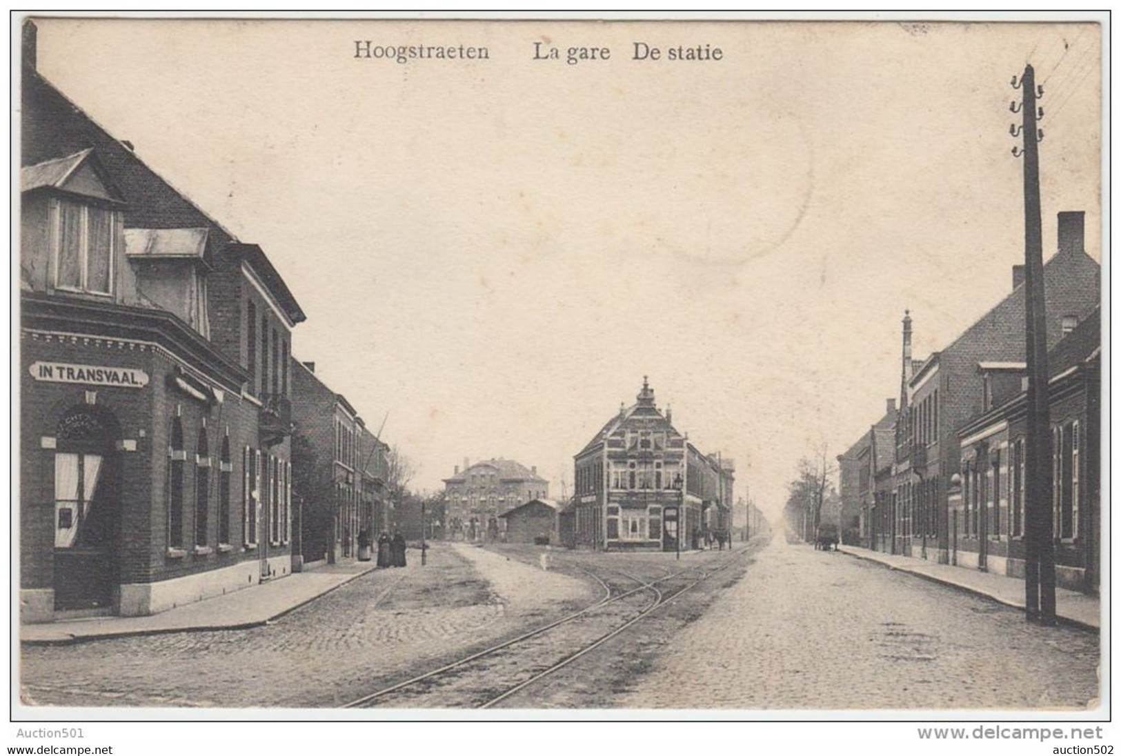 19446g GARE - De STATIE - AIGUILLAGE - "In Transvaal" - Hoogstraeten - 1909 - Hoogstraten