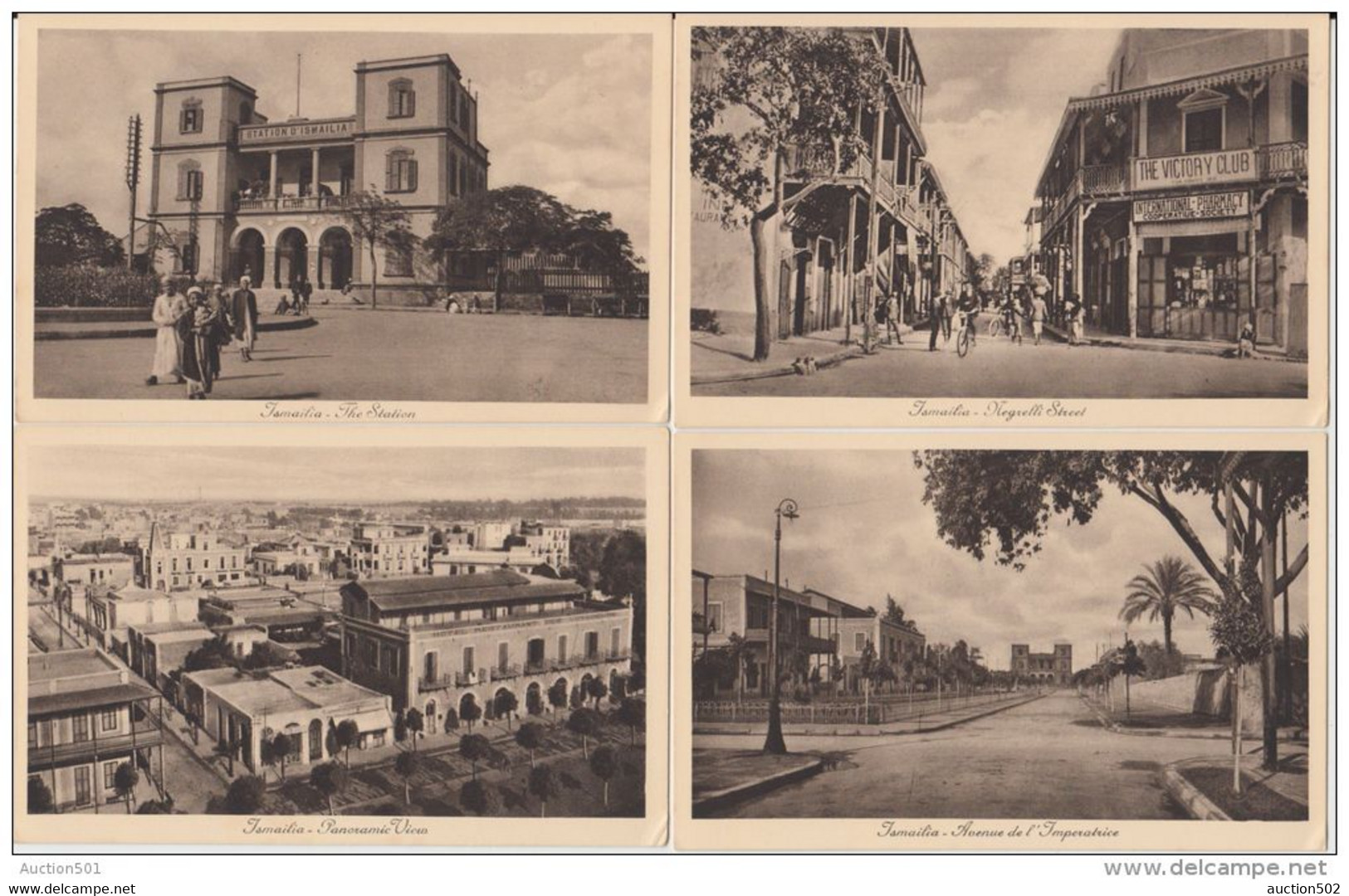 19411g ISMAILIA - Pochette Complète 12cartes - Series N° 166 - Station - Panorama - Negretti Street - Ismailia