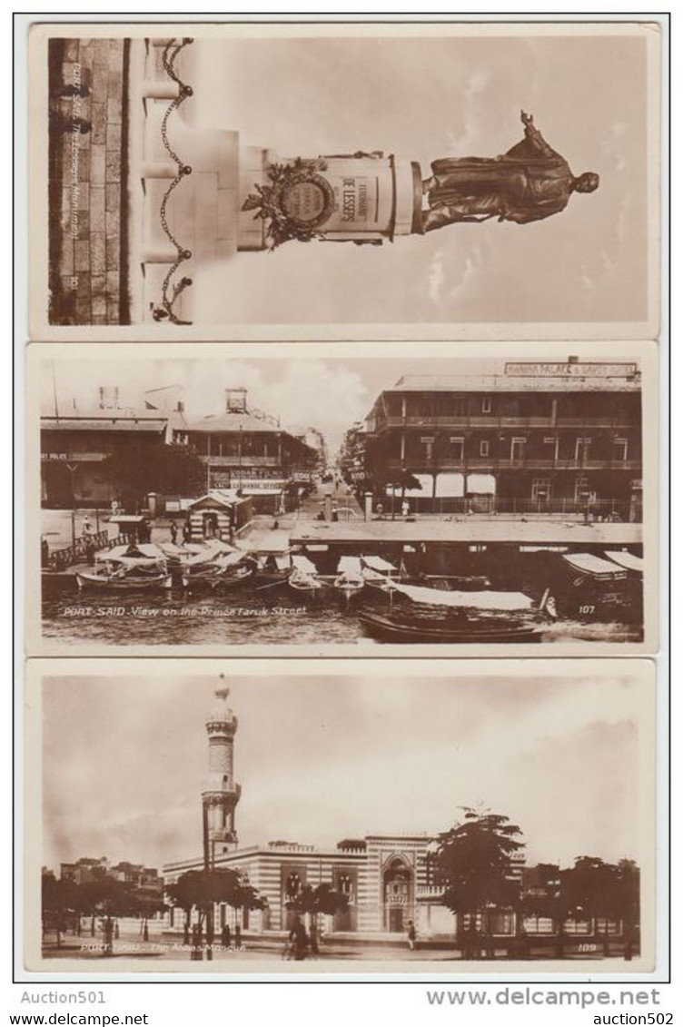 19412g PORT SAID - Pochette 11/20 Cartes Photo - Série 144 - 15x7.6c - Port Said