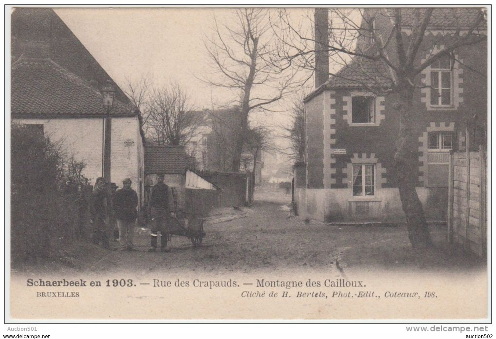 19475g MONTAGNE Des CAILLOUX - RUE Des CRAPAUDS - Schaerbeek - 1903 - Schaarbeek - Schaerbeek