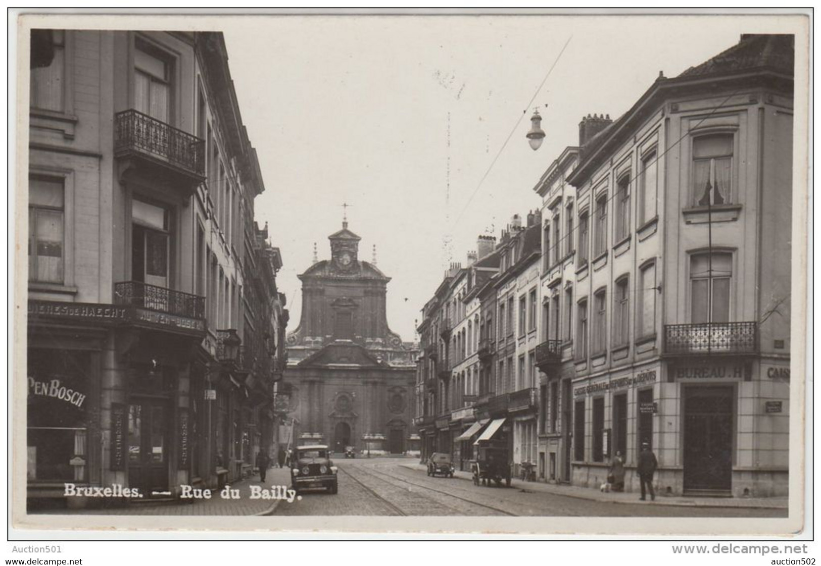 19540g RUE De BAILLY - Eglise De La Sainte Trinité - "Au Ten Bosch" - Ixelles - Carte Photo - Ixelles - Elsene