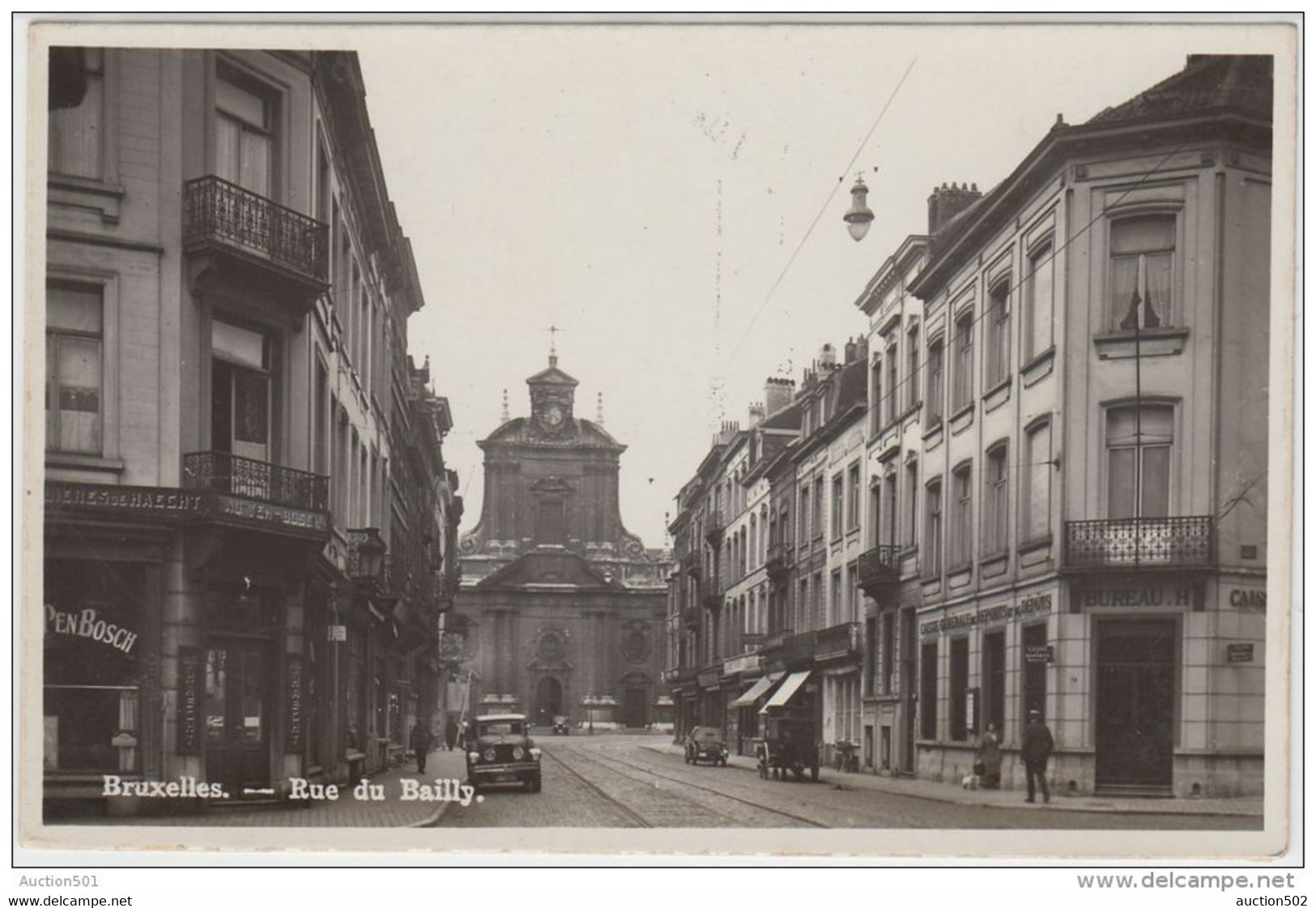 19540g RUE De BAILLY - Eglise De La Sainte Trinité - "Au Ten Bosch" - Ixelles - Carte Photo - Elsene - Ixelles
