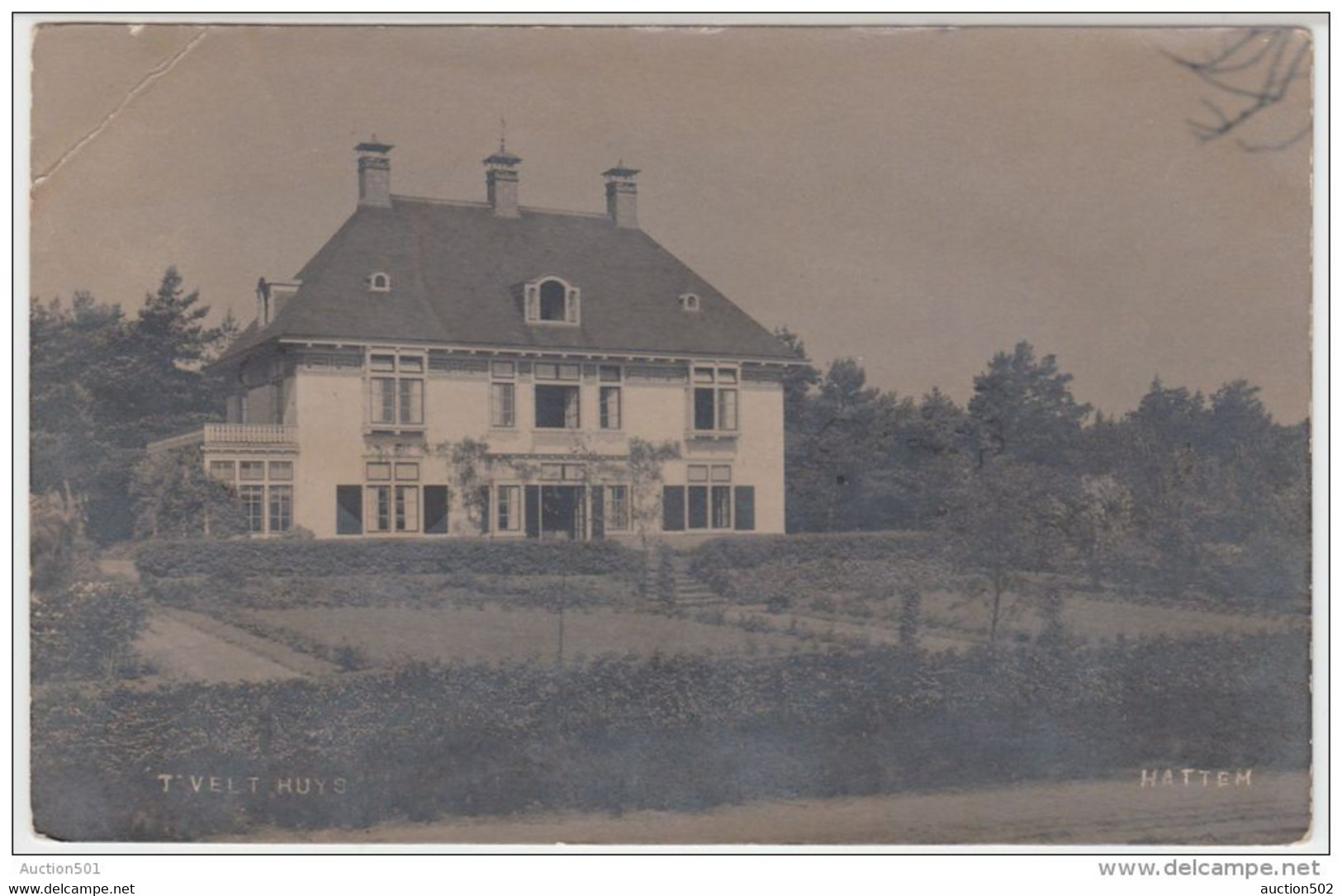 19685g HATTEM - T'Velt Huis - 1915 - Carte Photo - Hattem