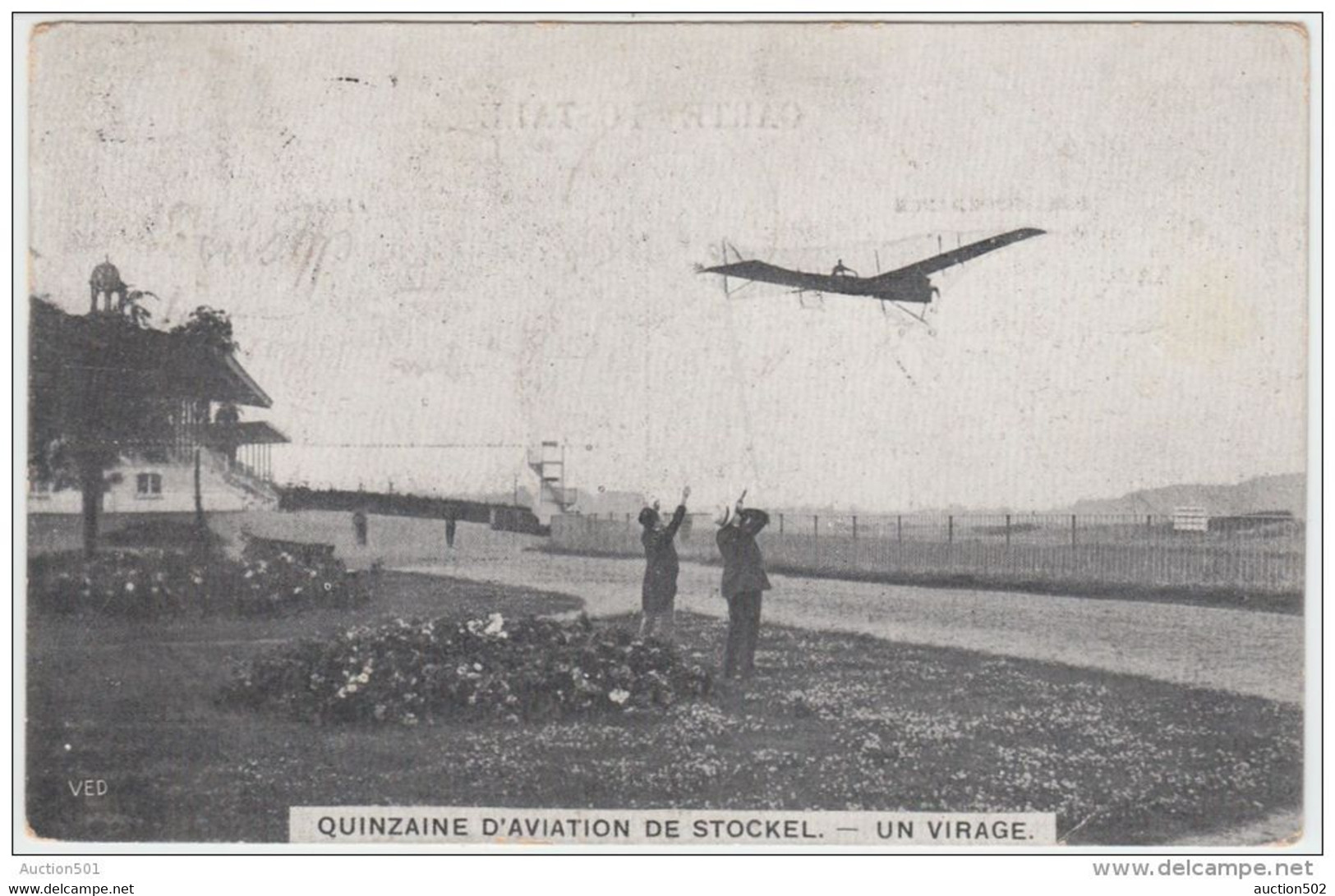 19757g Quinzaine D'AVIATION De STOCKEL  - Un Virage - 1910 D - Woluwe-St-Pierre - St-Pieters-Woluwe