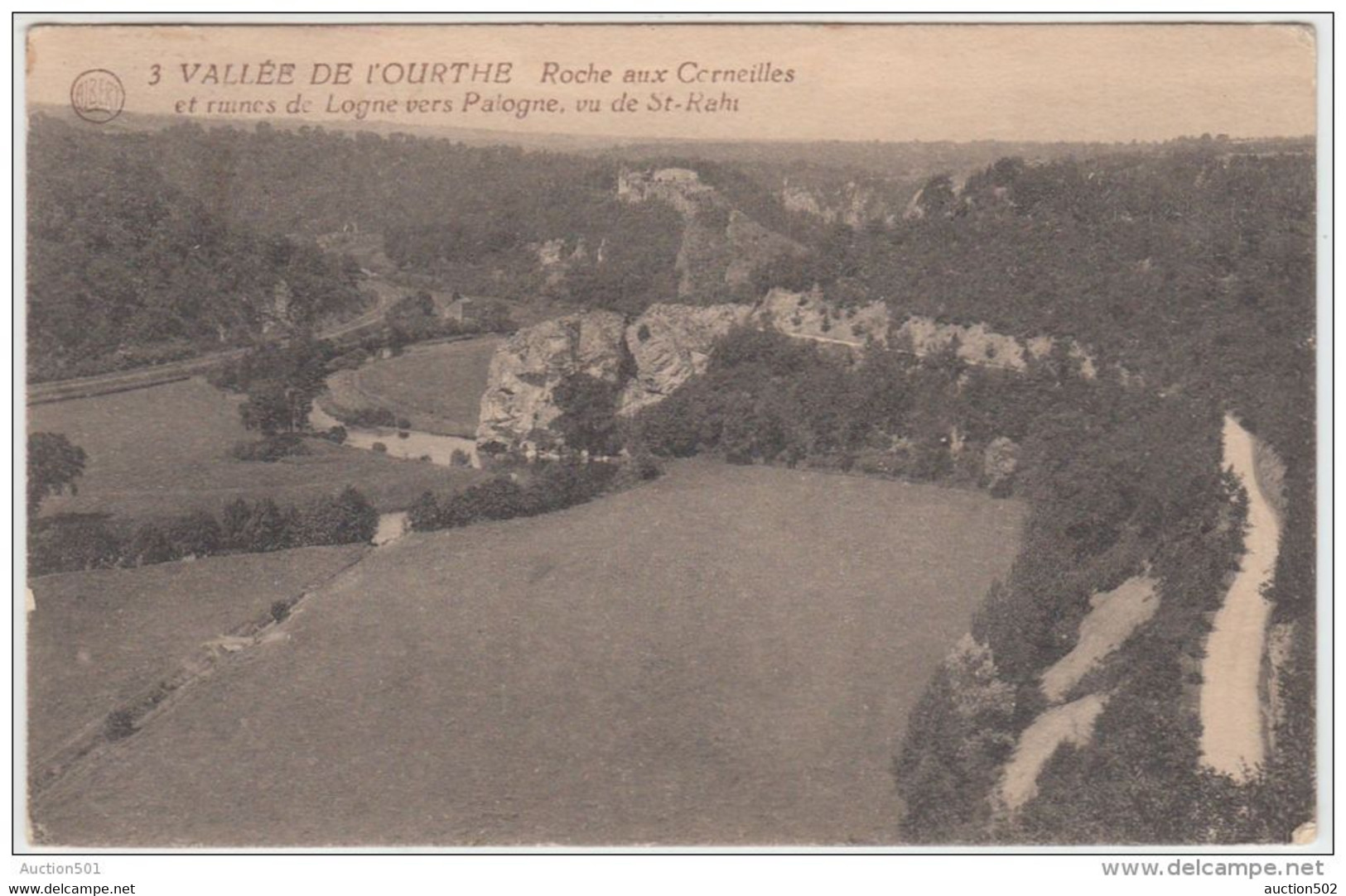 19882g VALLE De L'OURTHE - Roche Aux Corneilles - Ruines De LOGNE Ver PALOGNE - Vue De ST-RAHT - Ferrières