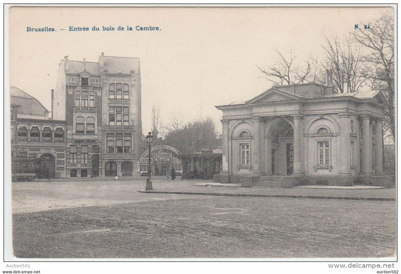 20158g RESTAURANT - ENTREE Du BOIS De La CAMBRE - Bruxelles - Elsene - Ixelles