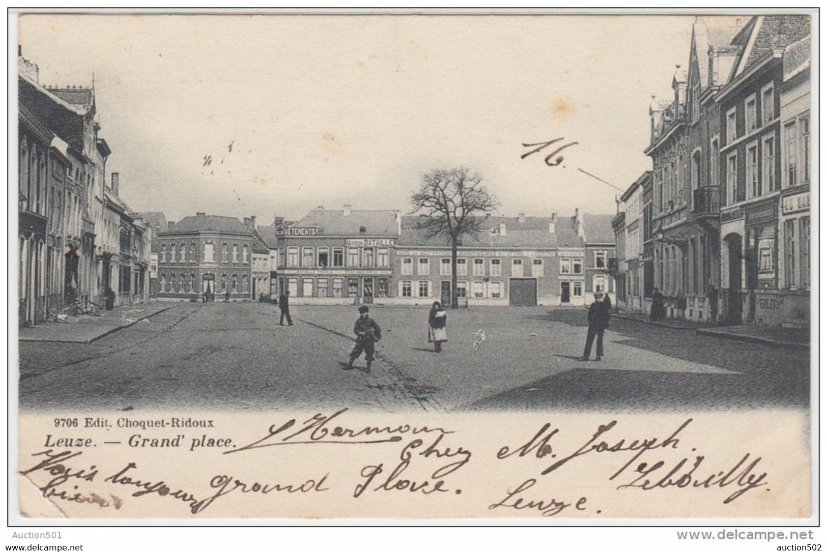 21150g GRAND' PLACE - Leuze - 1904 - Leuze-en-Hainaut