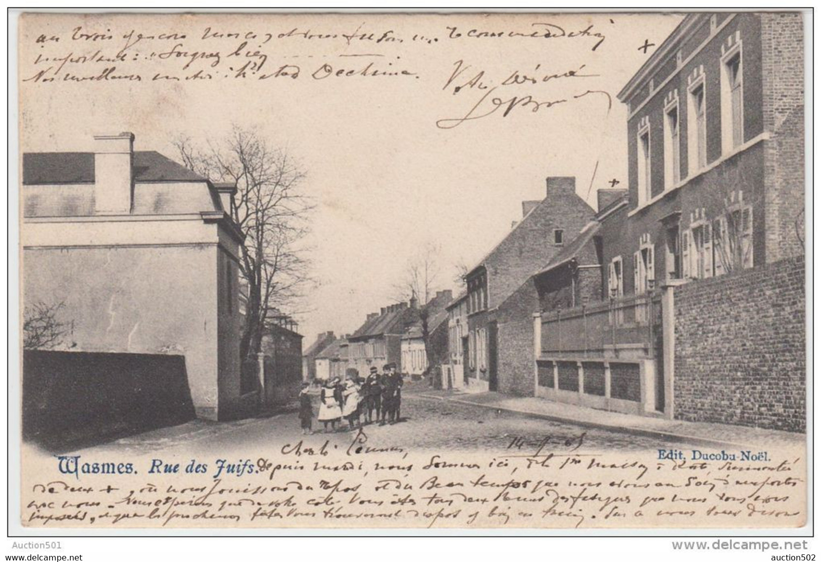 21185g RUE Des JUIFS - Wasmes - 1905 - Colfontaine